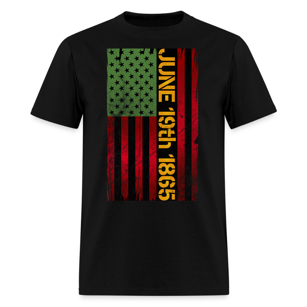 June 19th 1865 Juneteenth Celebration T-Shirt - black