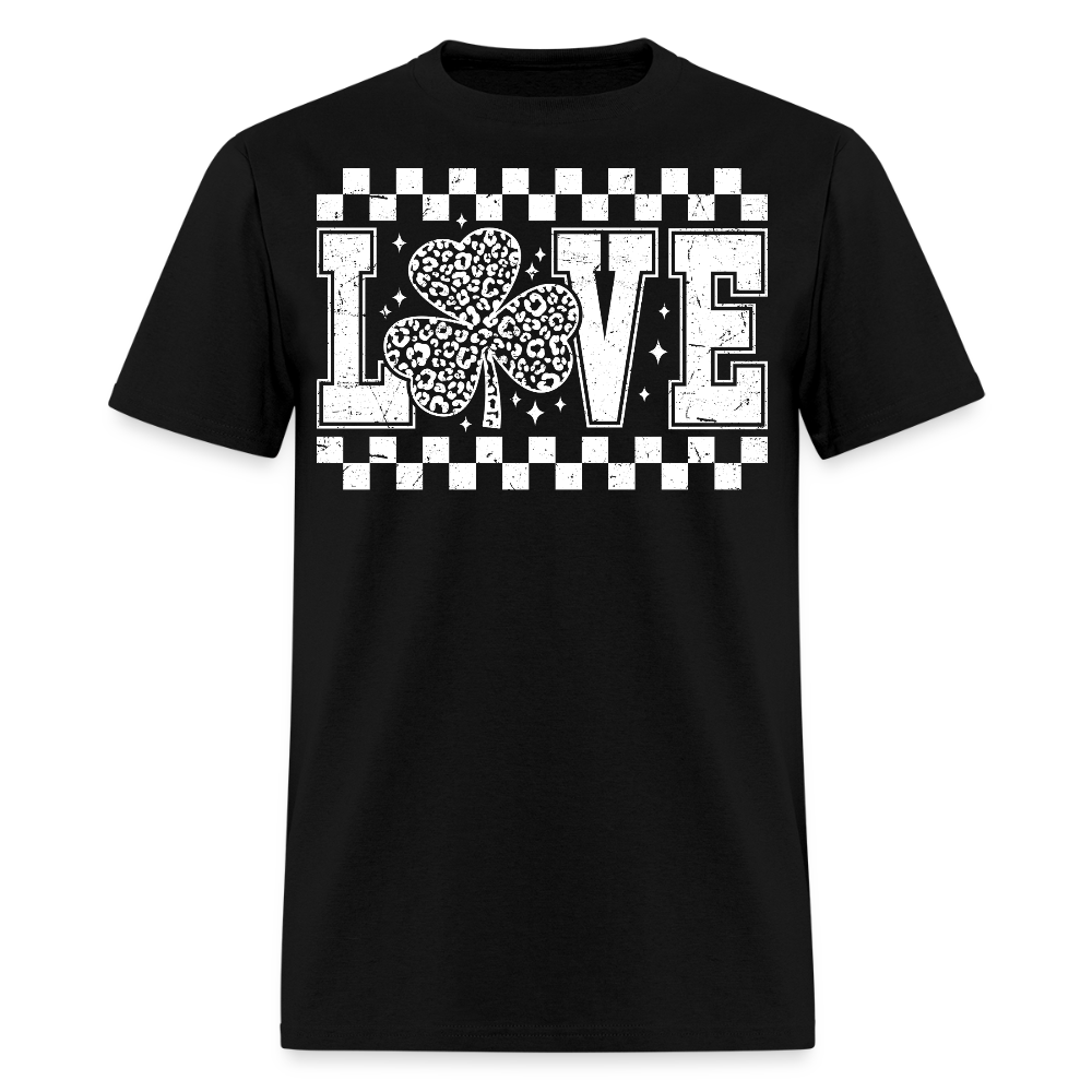 Vintage Shamrock St Patrick’s Day Love T-shirt - black