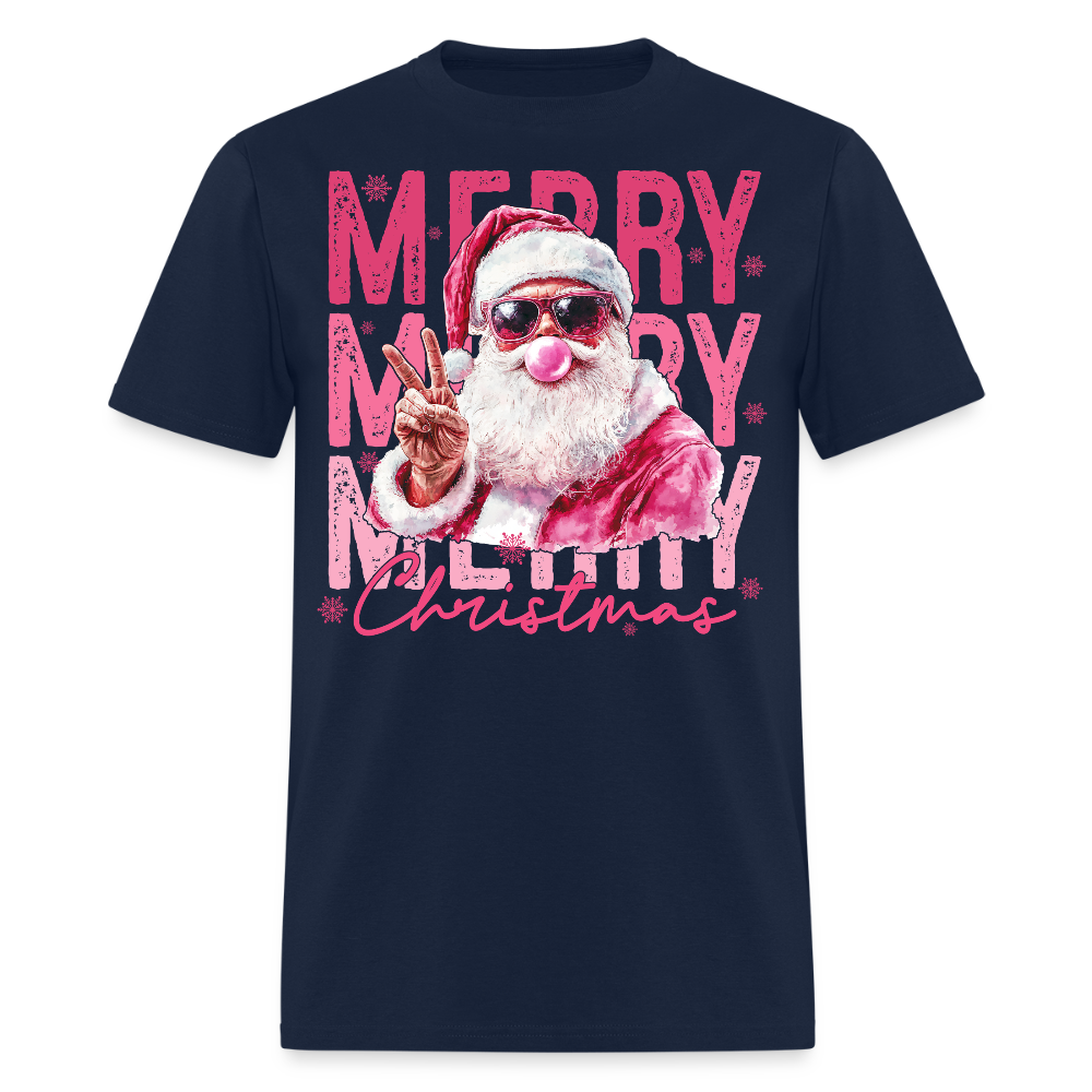 Merry Christmas Santa Claus T-Shirt - navy