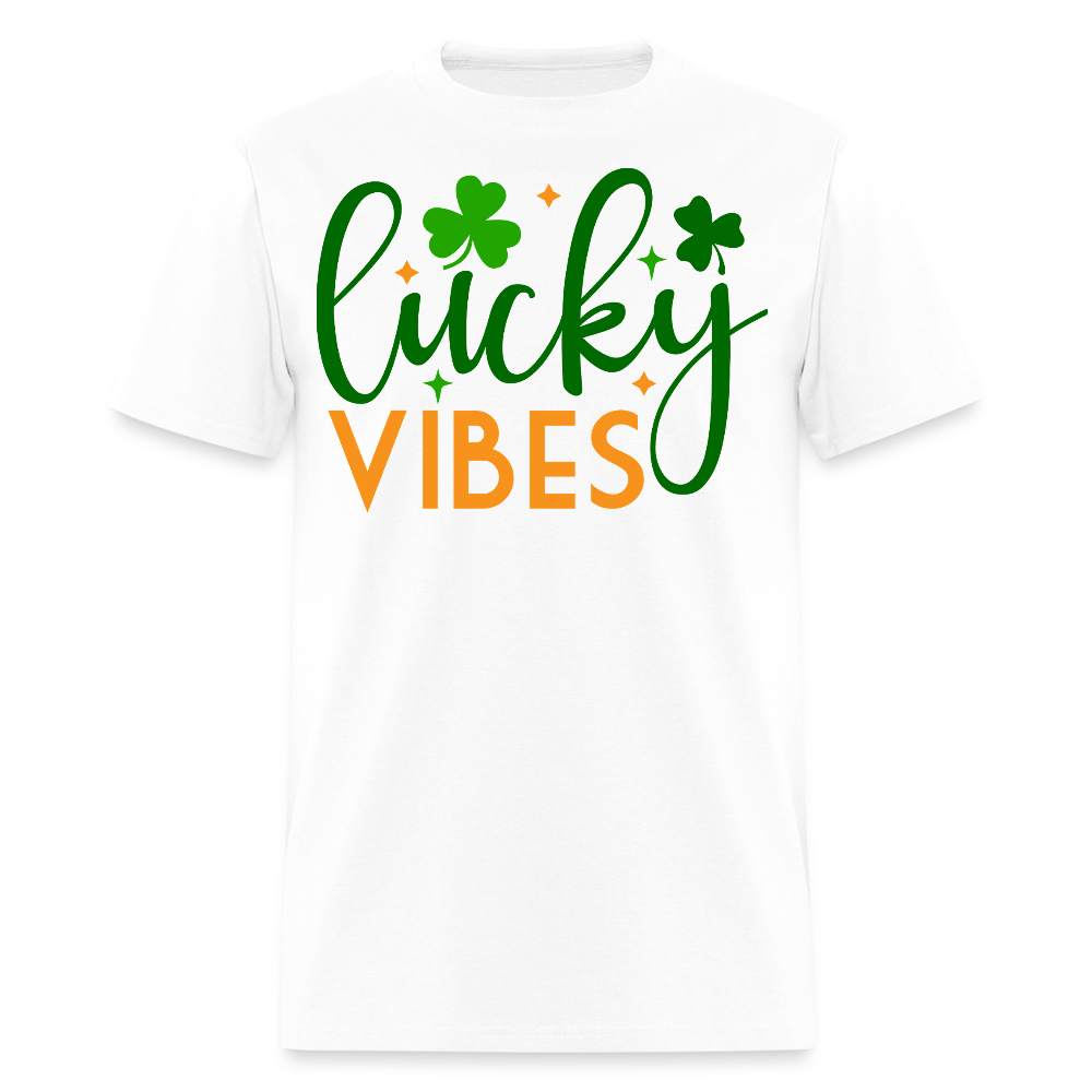 Lucky Vibes St Patrick’s Day Party T-shirt - white