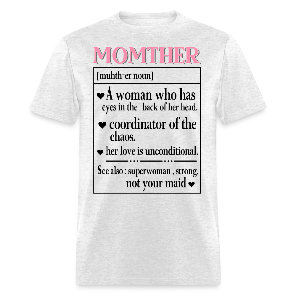Funny Mom Definition Tee Gift For Mother’s Day T-shirt - light heather gray