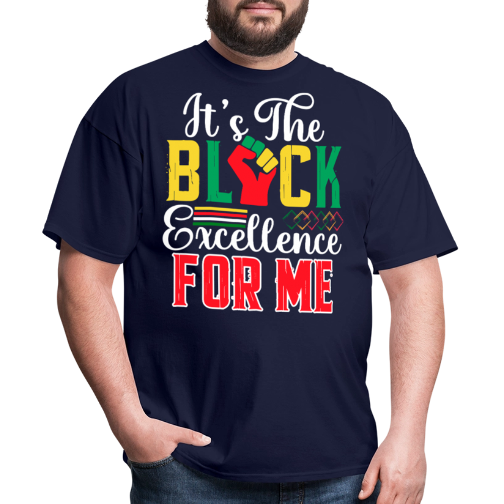 Black Excellence T-shirt For Men and Women African American Heritage T-shirt - navy