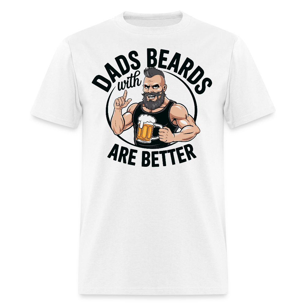 Bearded Dad Gifts For Father's Day T-shirt - white