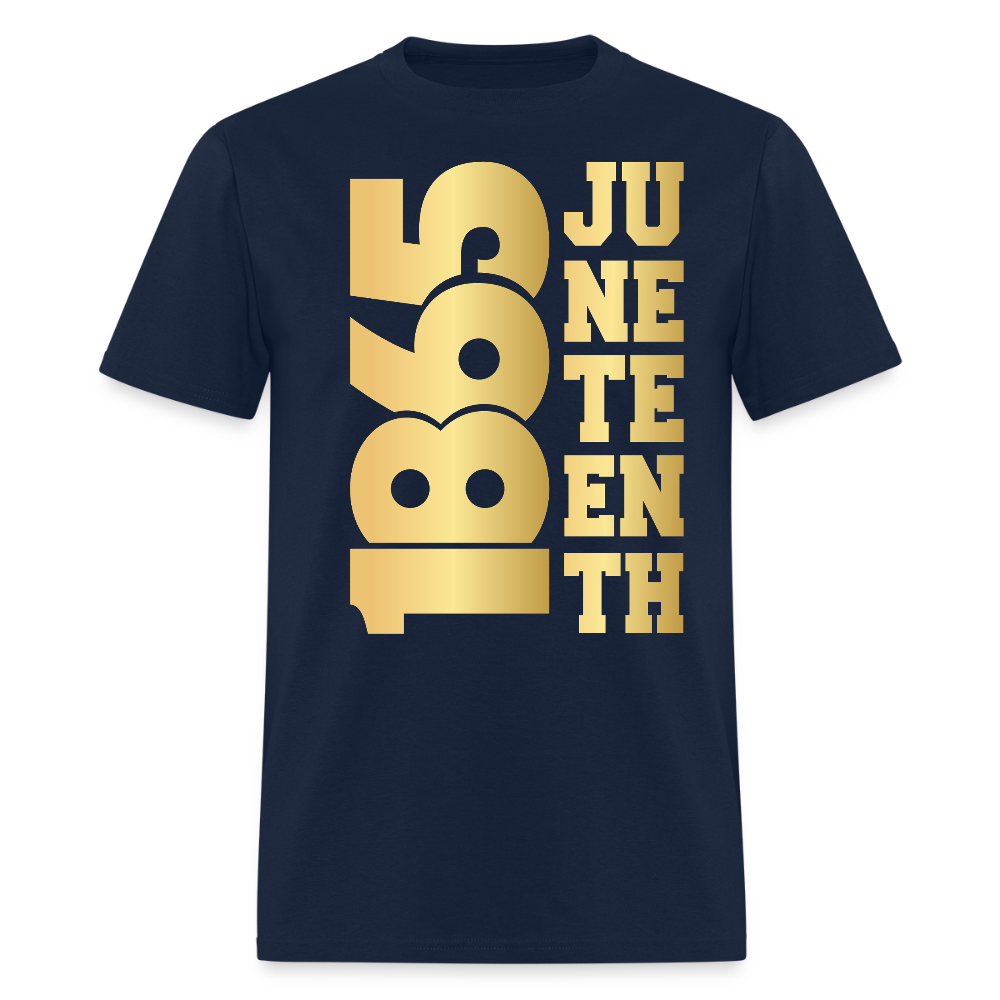 Juneteenth 1865 Tee African American Freedom T-Shirt - navy