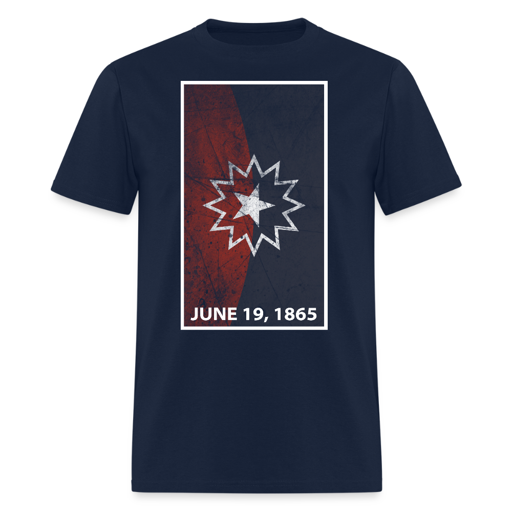 Juneteenth Flag June 19 1865 Freedom Day T-Shirt - navy