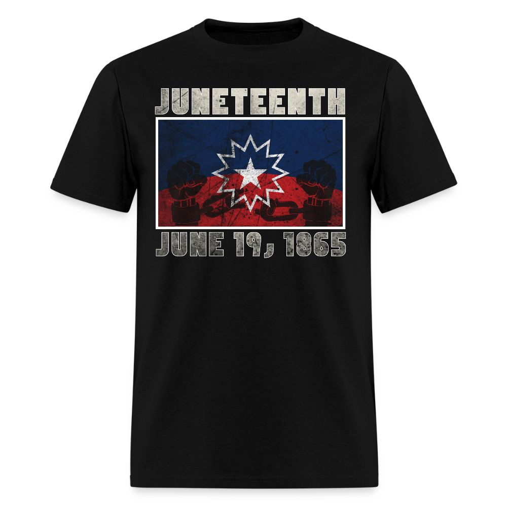 Juneteenth June 19 1865 Black History Liberation T-Shirt - black