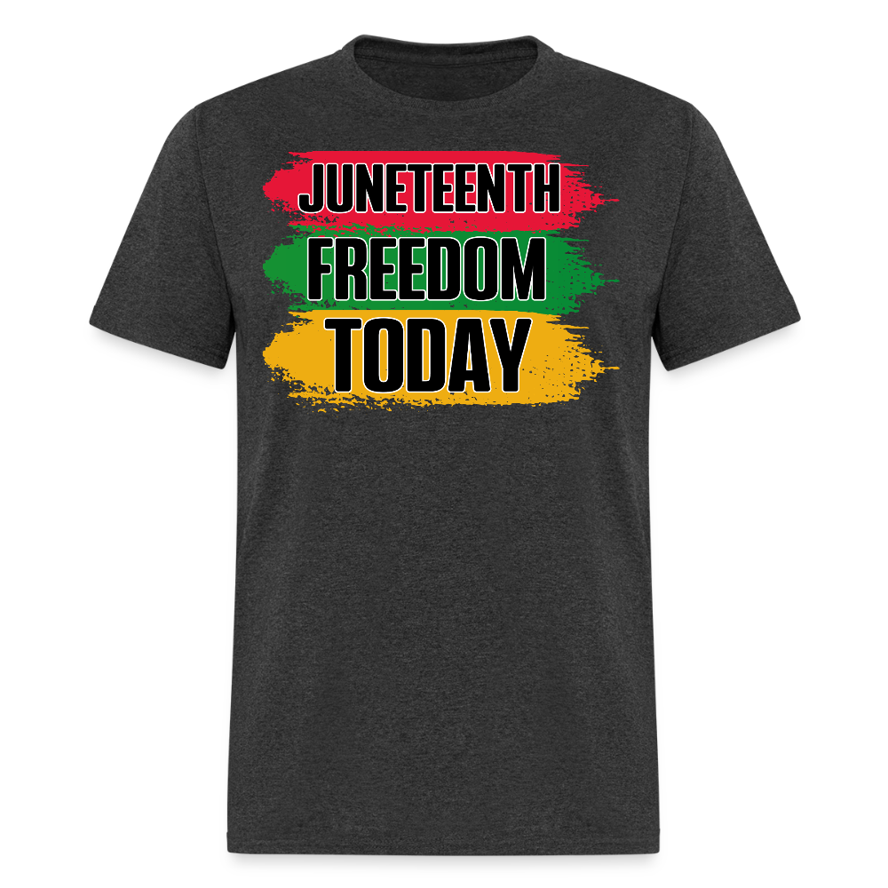 Juneteenth Freedom African American Heritage T-shirt - heather black