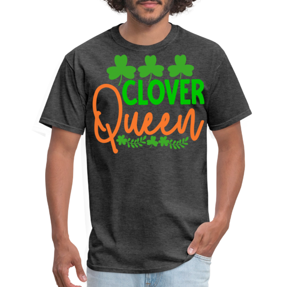 St Patrick’s Day Clover Queen T-shirt - heather black