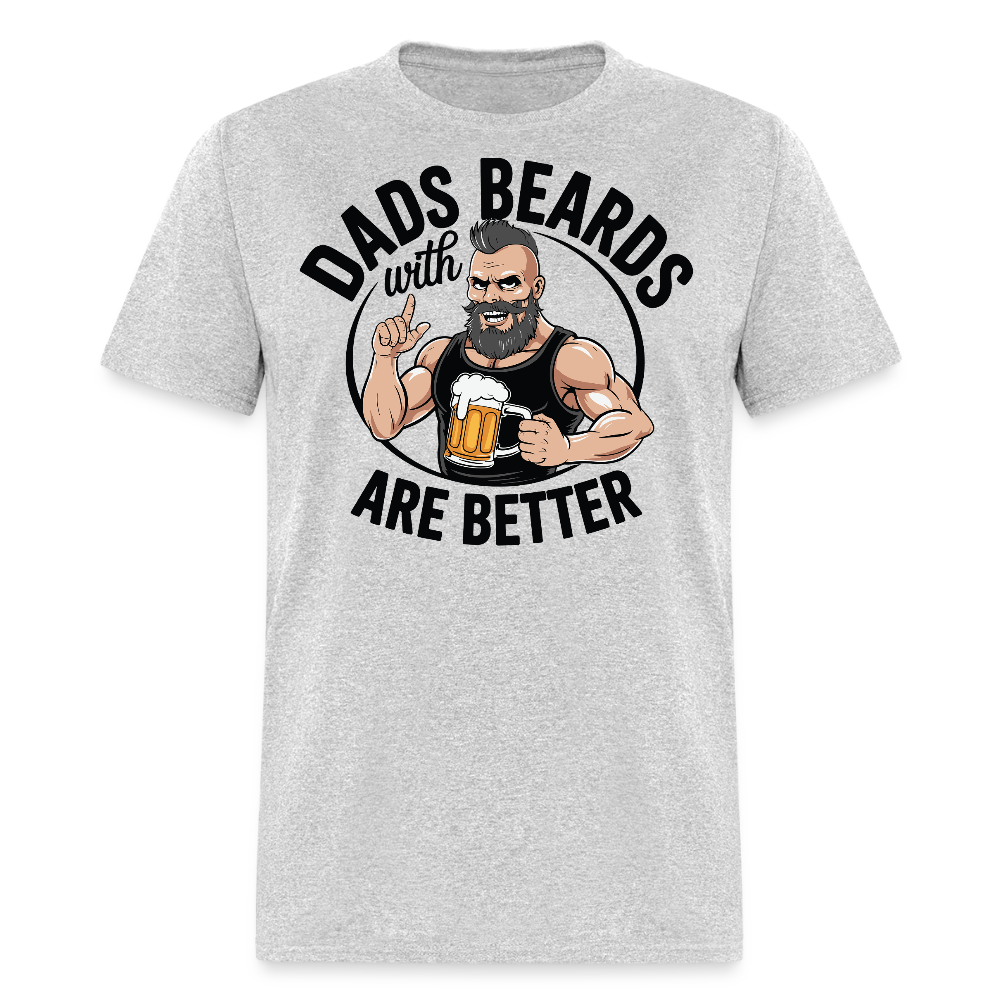 Bearded Dad Gifts For Father's Day T-shirt - heather gray