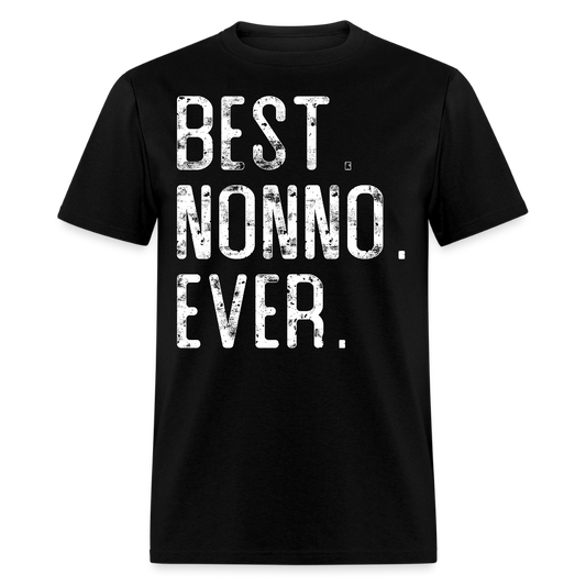 Best Nonno Ever Italian Grandpa Gift T-shirt - black
