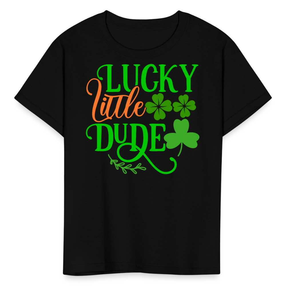 Lucky Little Dude Toddler T-shirt - black