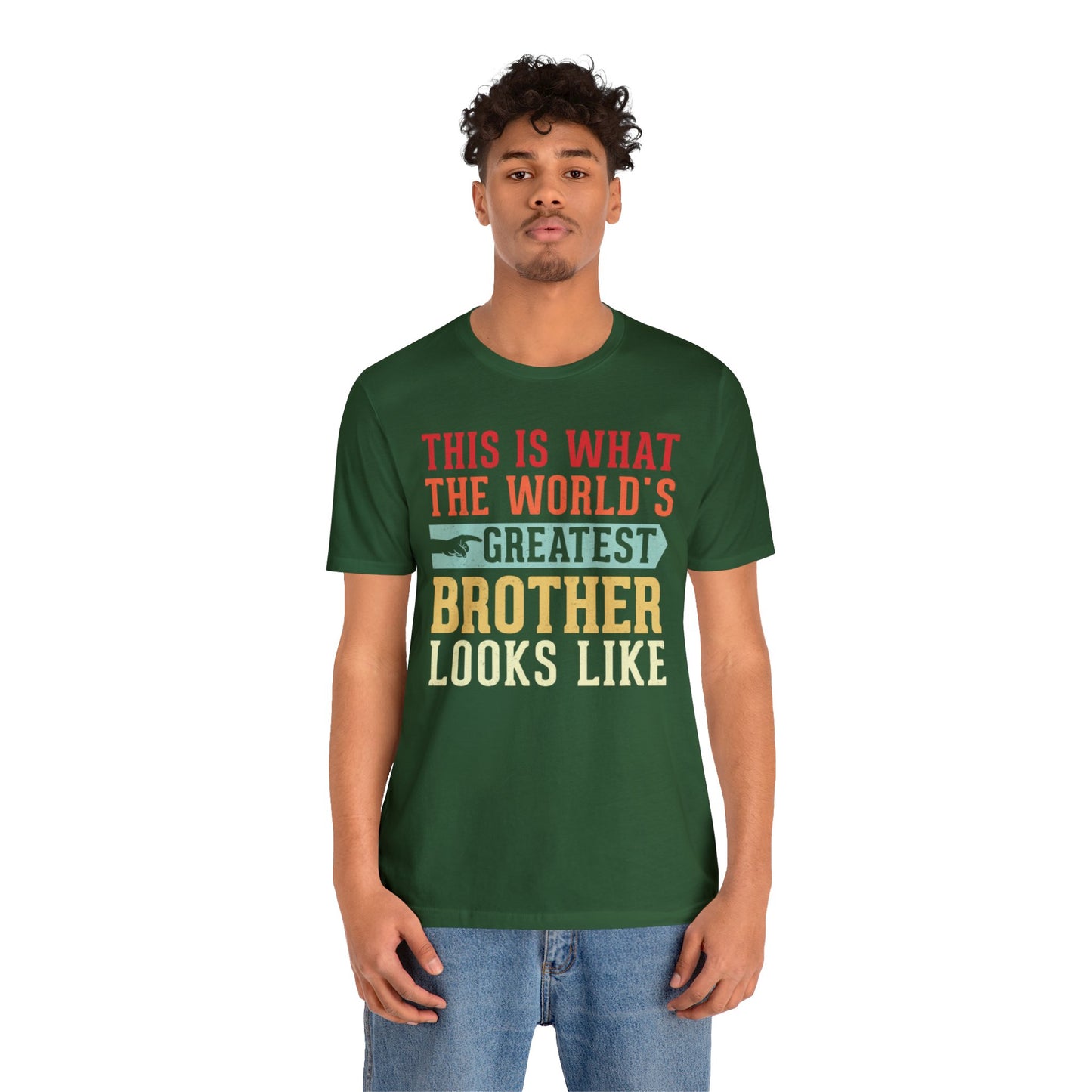 The World's Greatest Brother Looks Like Unisex Jersey Short Sleeve Tee