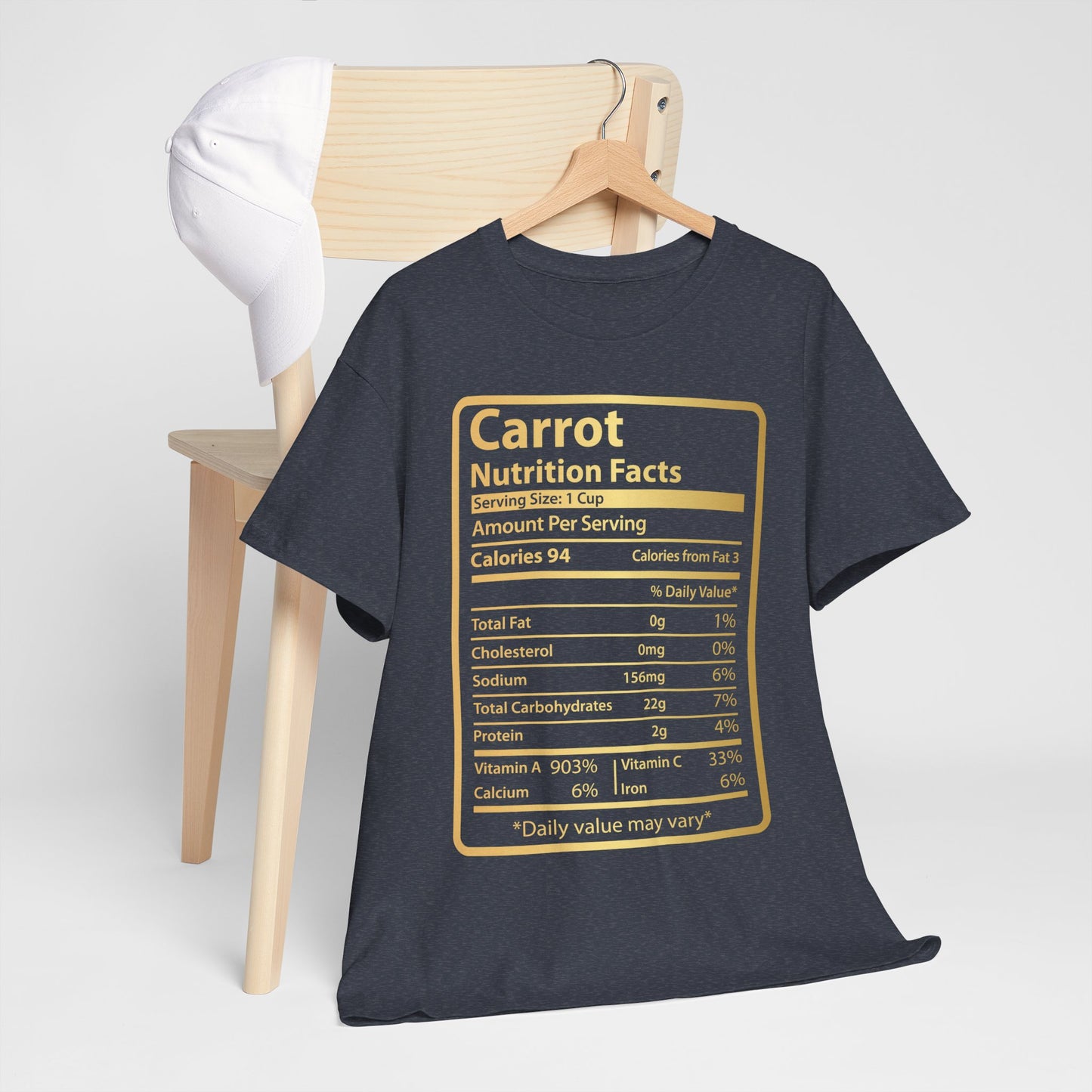 Funny Carrot Nutrition Facts Tee for Thanksgiving Christmas