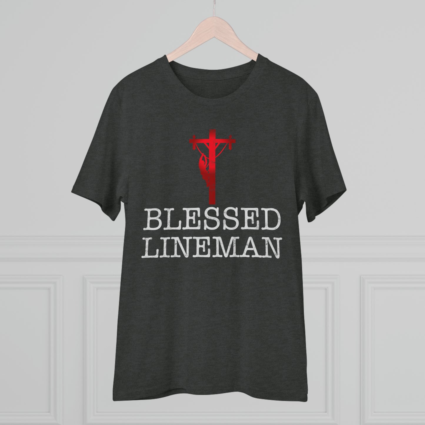 Blessed Lineman gift for Christian Lineman Organic Creator T-shirt - Unisex