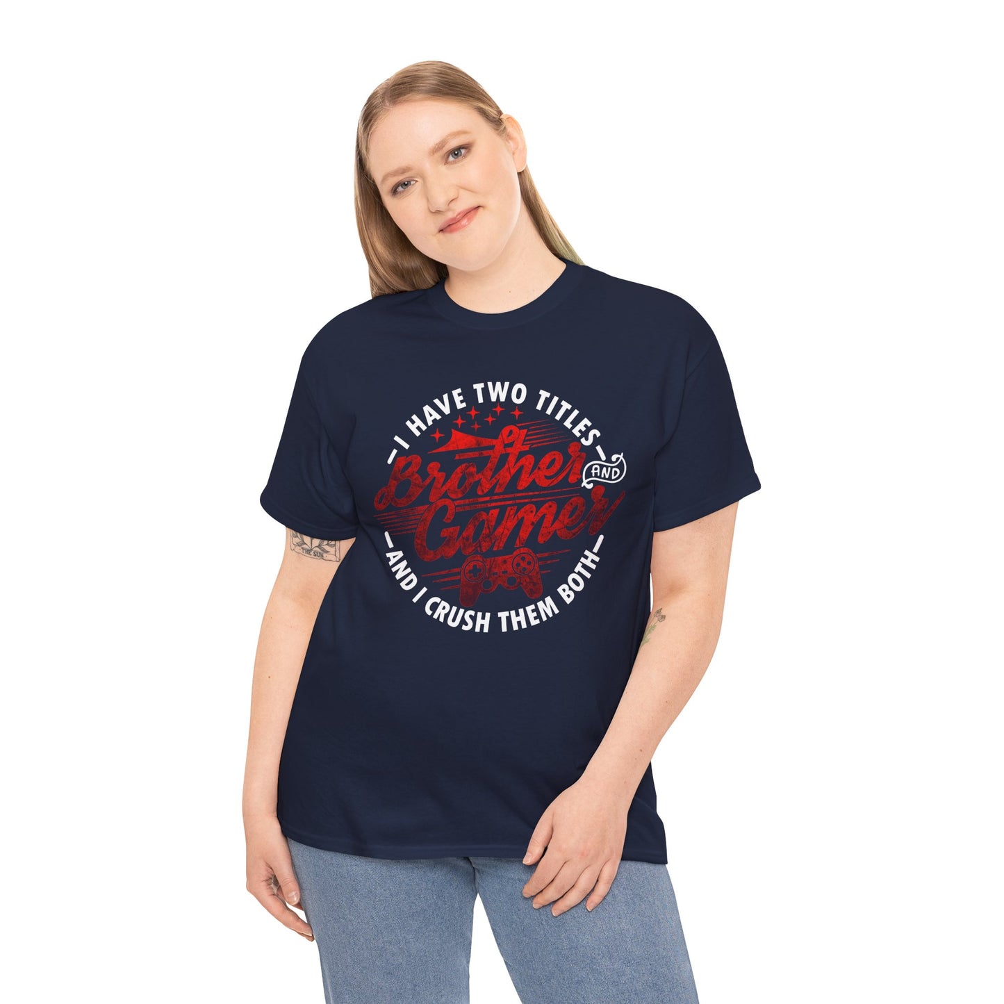 Gamer Men's T-Shirt - I Have Two Titles Brother