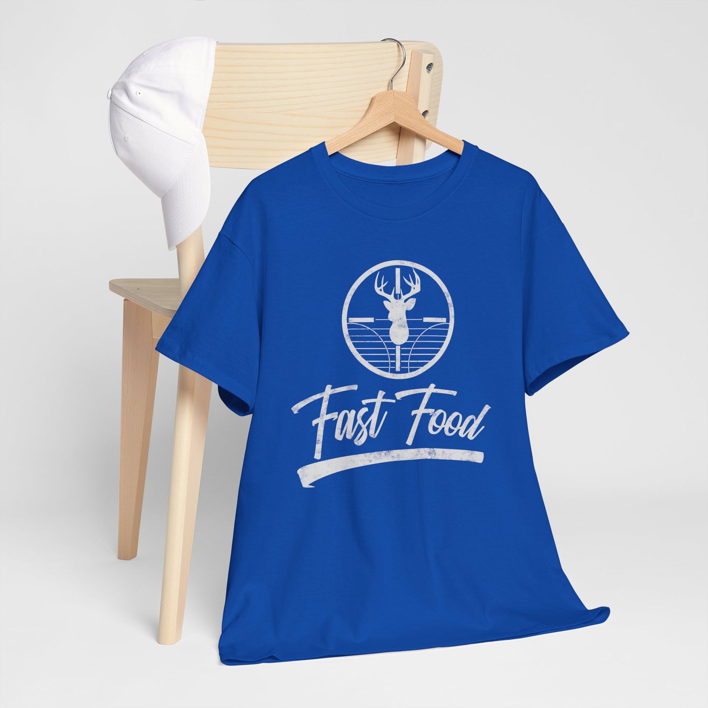 Funny Deer Hunting Unisex Tee - Fast Food Humor Gift for Hunters