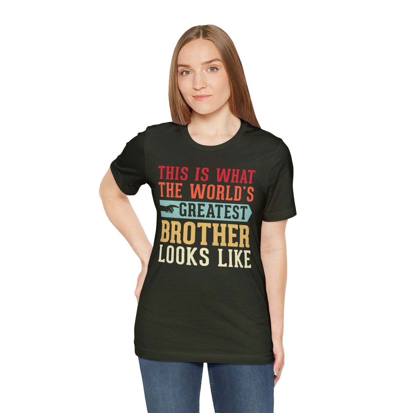The World's Greatest Brother Looks Like Unisex Jersey Short Sleeve Tee
