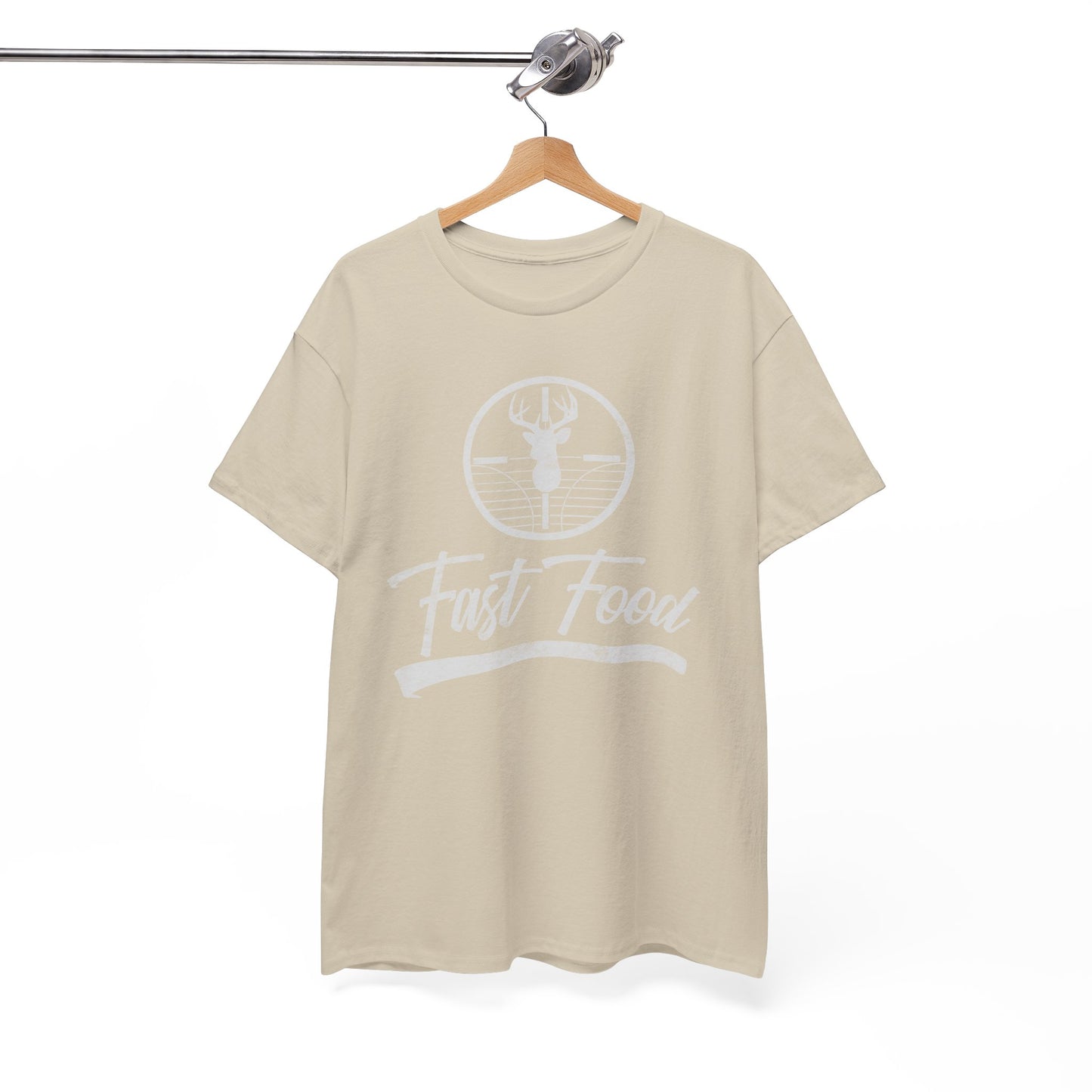 Funny Deer Hunting Unisex Tee - Fast Food Humor Gift for Hunters