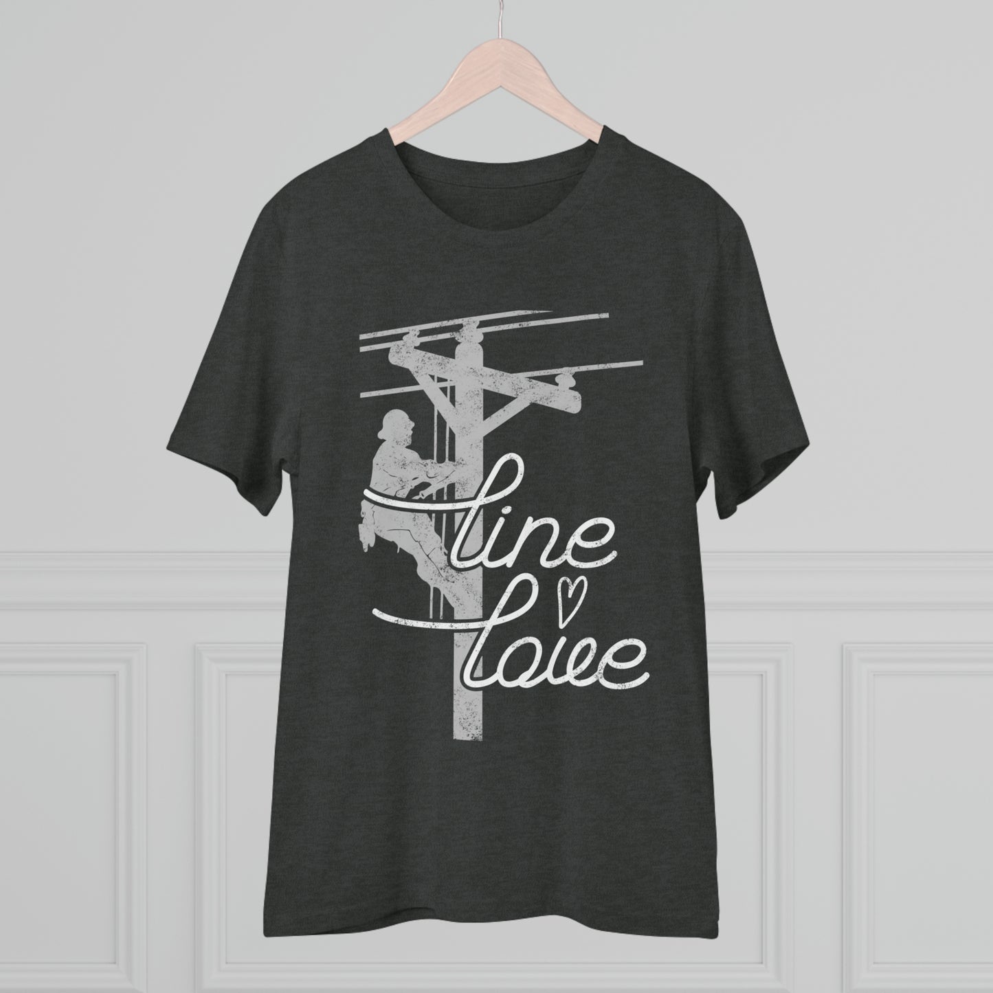 Line Love Electrical Lineman's Wife Organic Creator T-shirt - Unisex