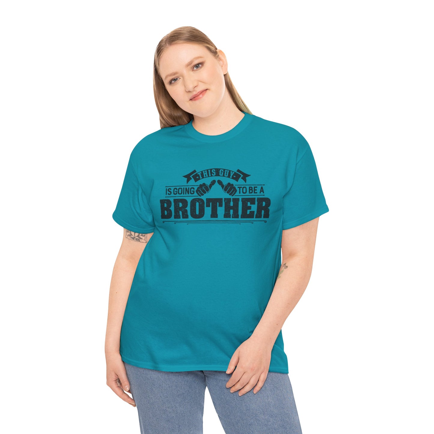 T-Shirt Gifts From Sister for Brother This is Guy going to be Brother Unisex Heavy Cotton Tee