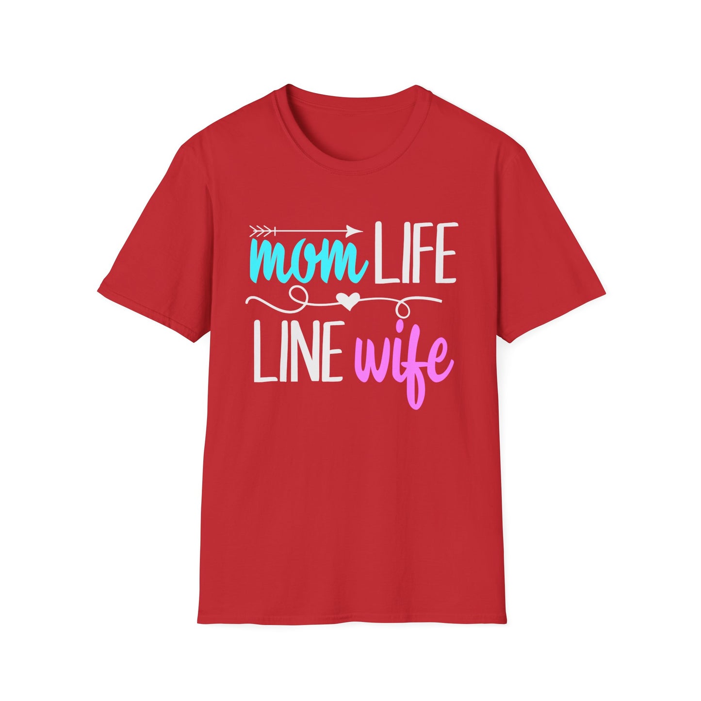 Lineman Mom Life Line Wife Unisex Softstyle T-Shirt