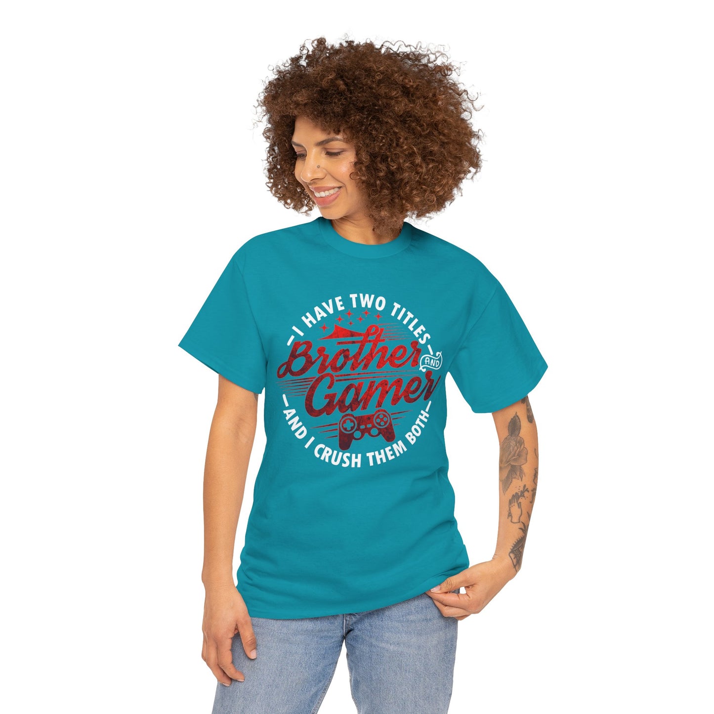 Gamer Men's T-Shirt - I Have Two Titles Brother
