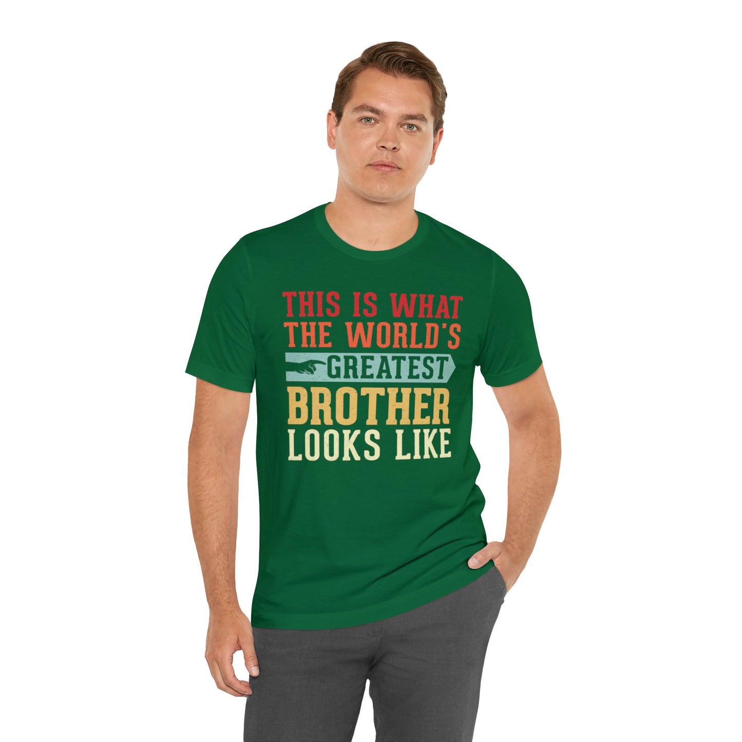 The World's Greatest Brother Looks Like Unisex Jersey Short Sleeve Tee