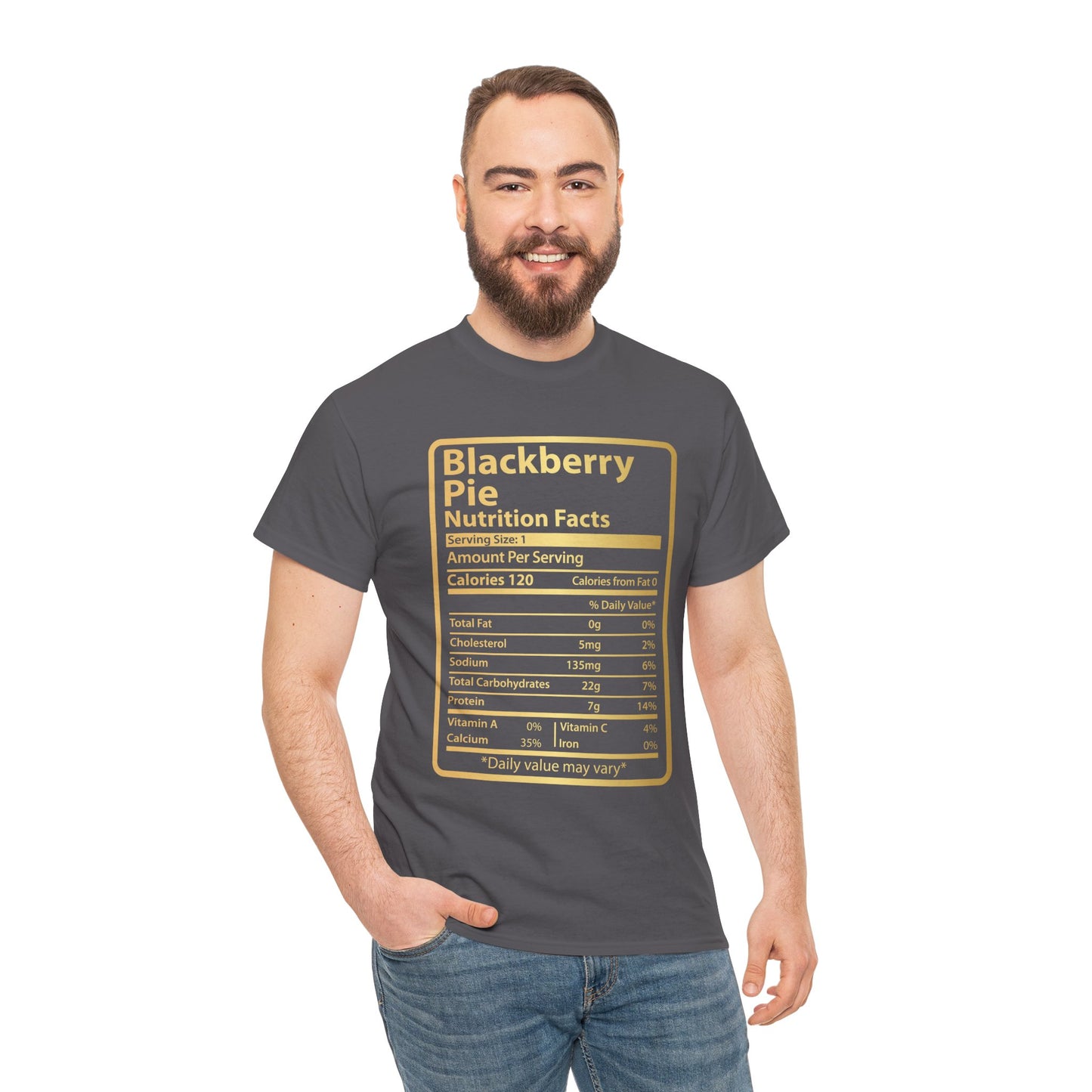 Funny Blackberry Pie Nutrition Facts Men's Tee