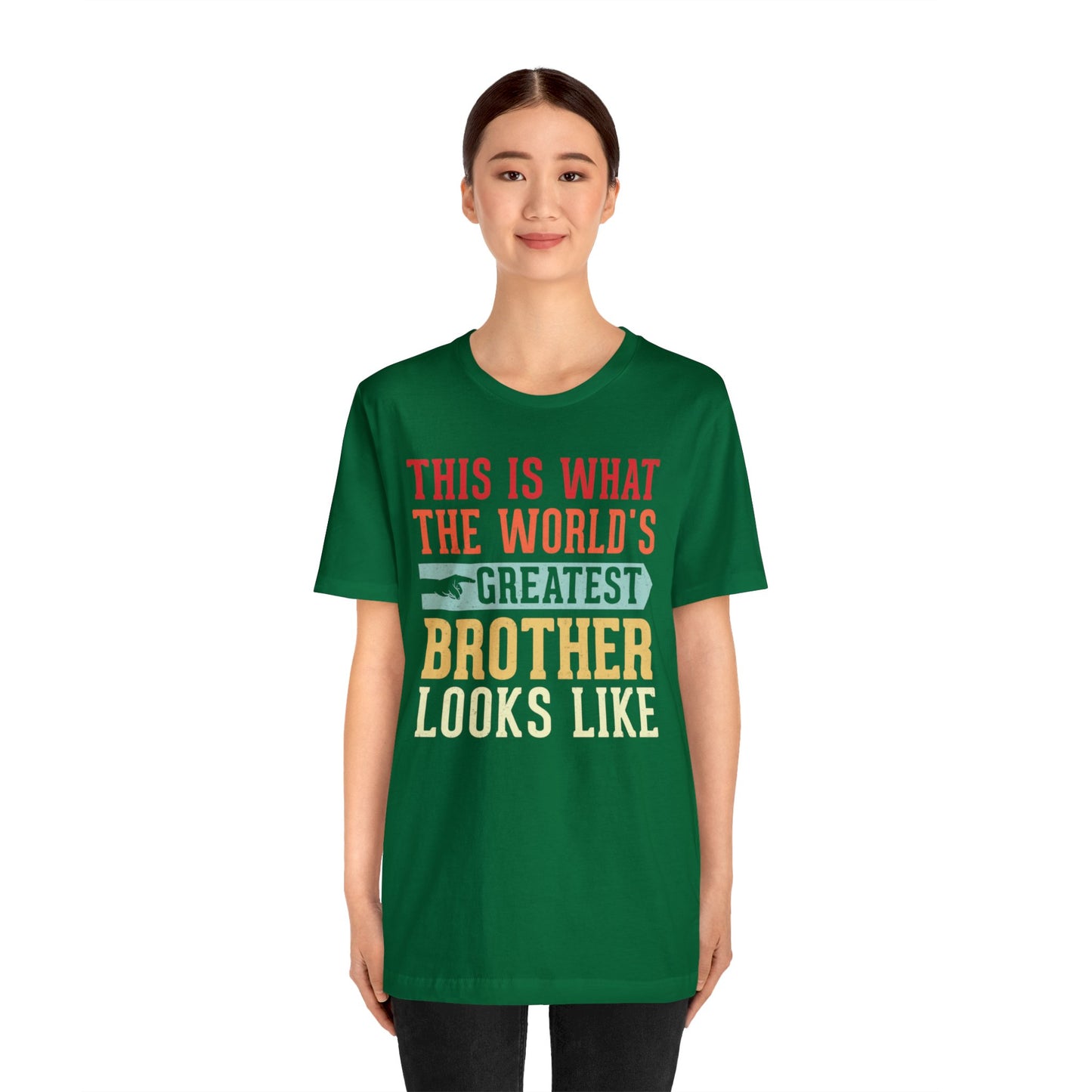 The World's Greatest Brother Looks Like Unisex Jersey Short Sleeve Tee
