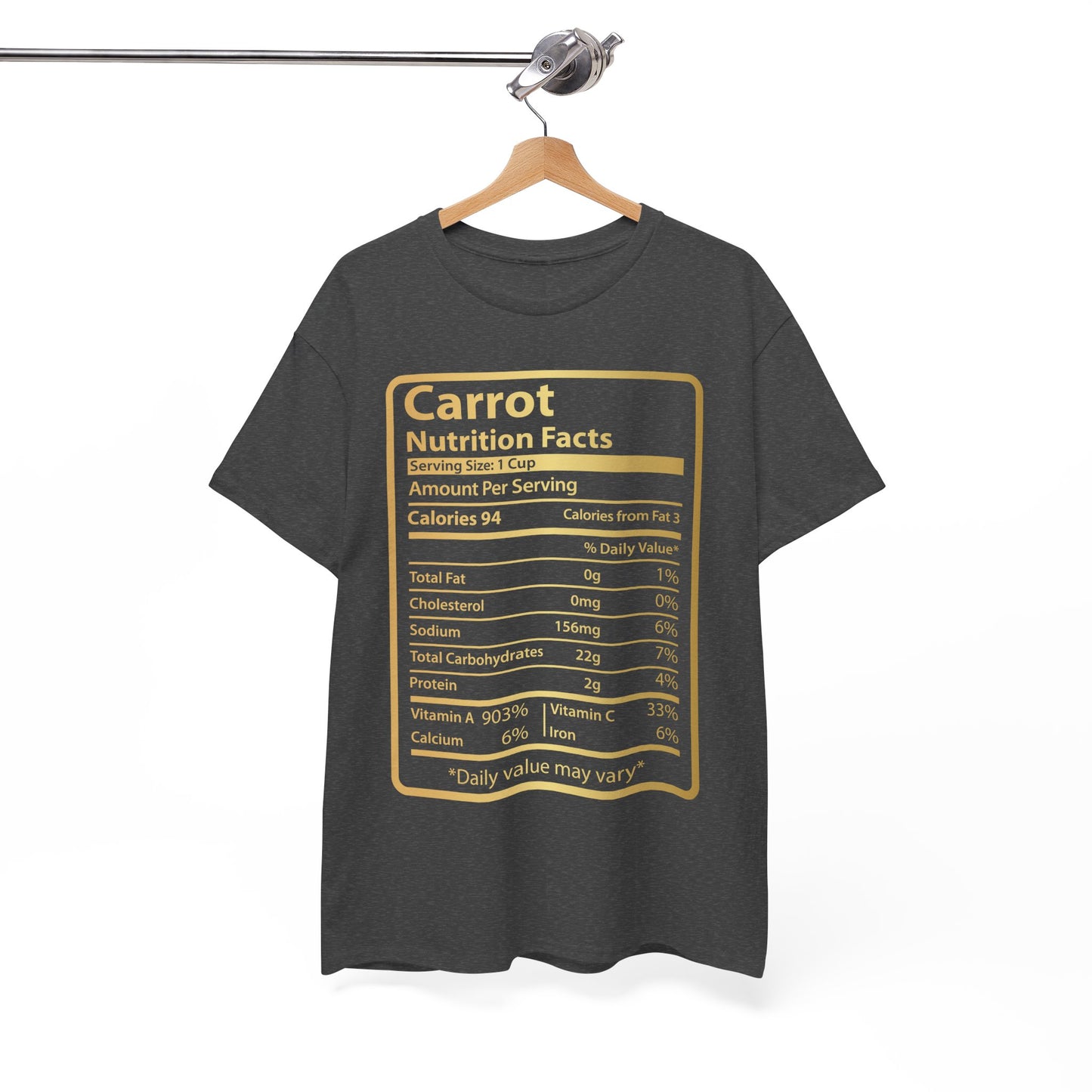 Funny Carrot Nutrition Facts Tee for Thanksgiving Christmas