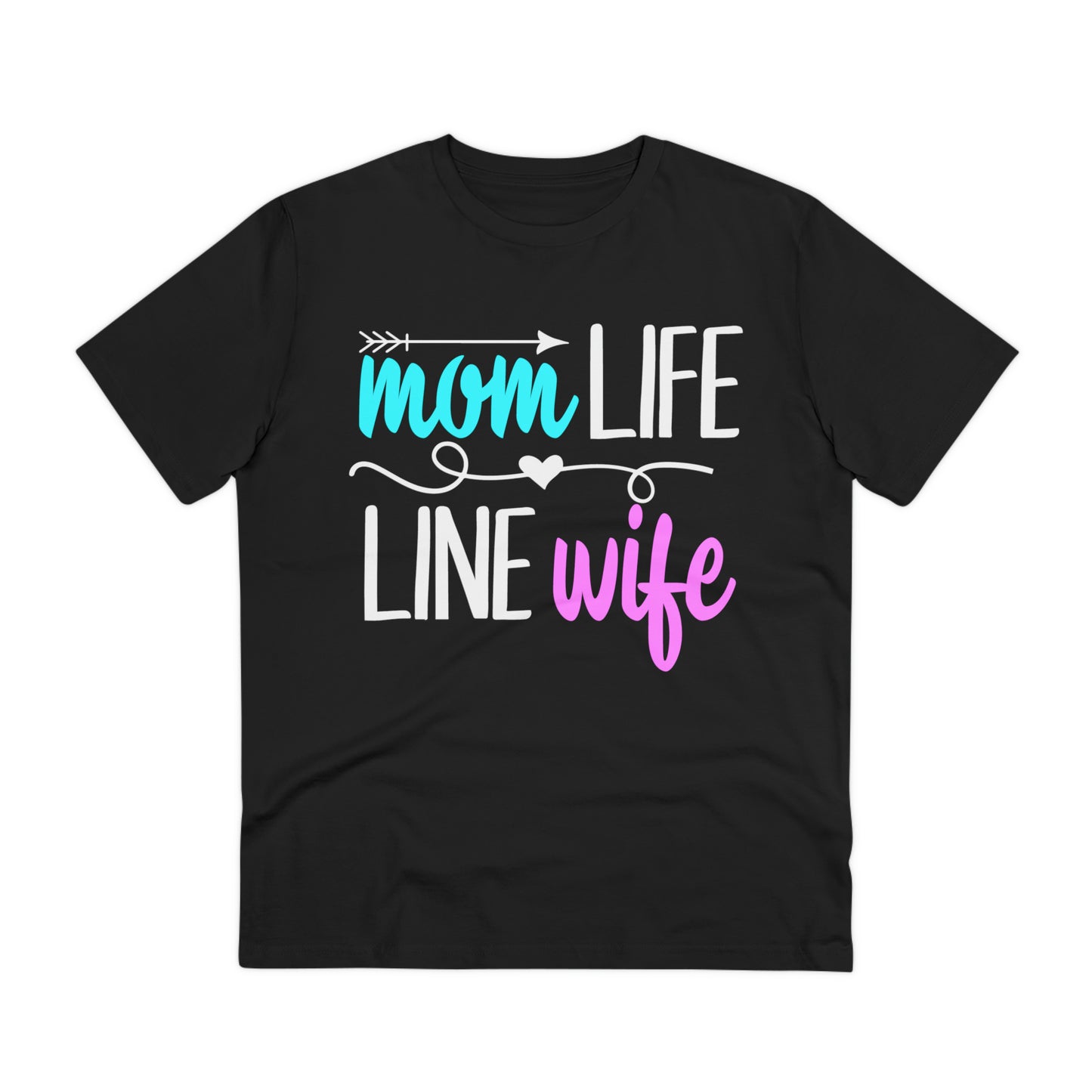 Lineman Mom Life Line Wife Organic Creator T-shirt - Unisex