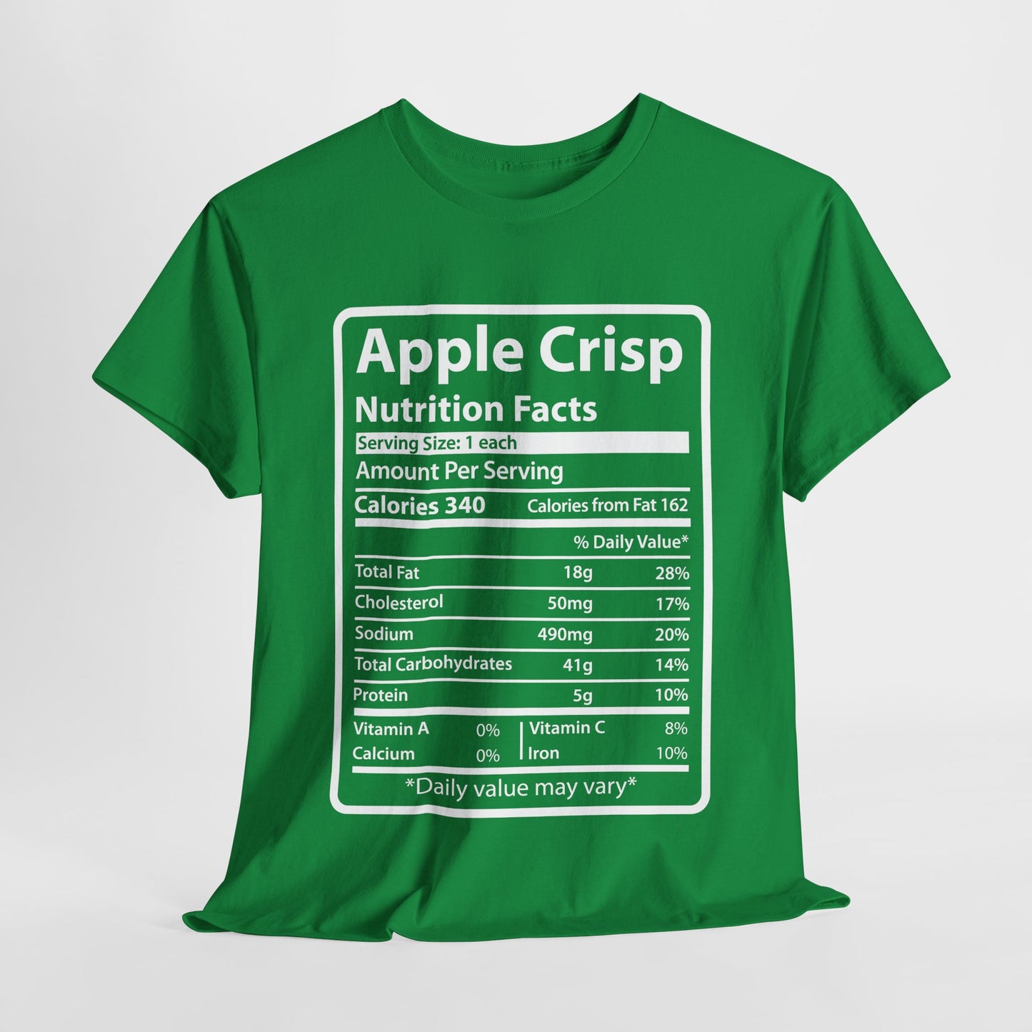 Apple Crisp Nutrition Facts Tee