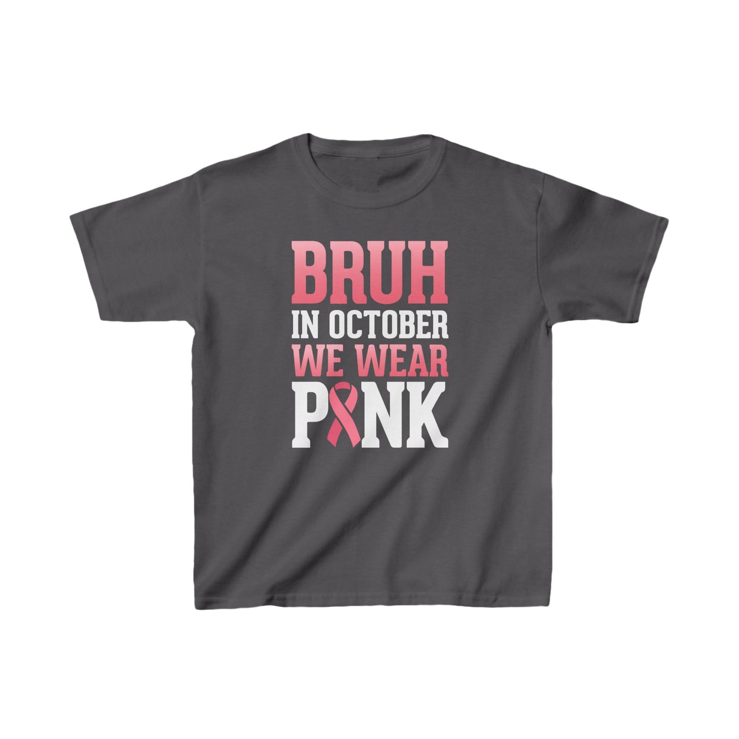 In October We Wear Pink Ribbon Kids Tee