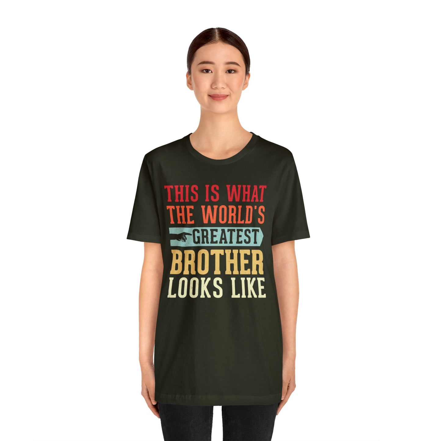 The World's Greatest Brother Looks Like Unisex Jersey Short Sleeve Tee