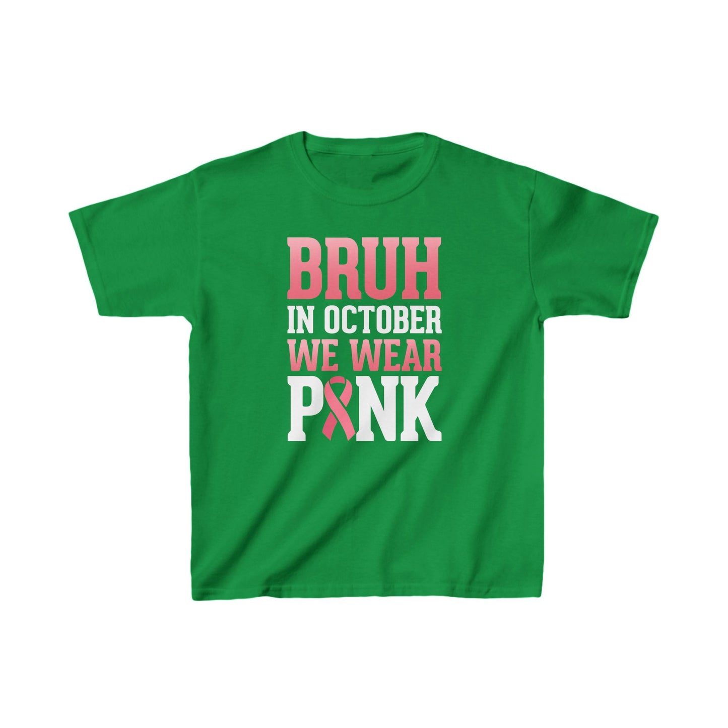 In October We Wear Pink Ribbon Kids Tee