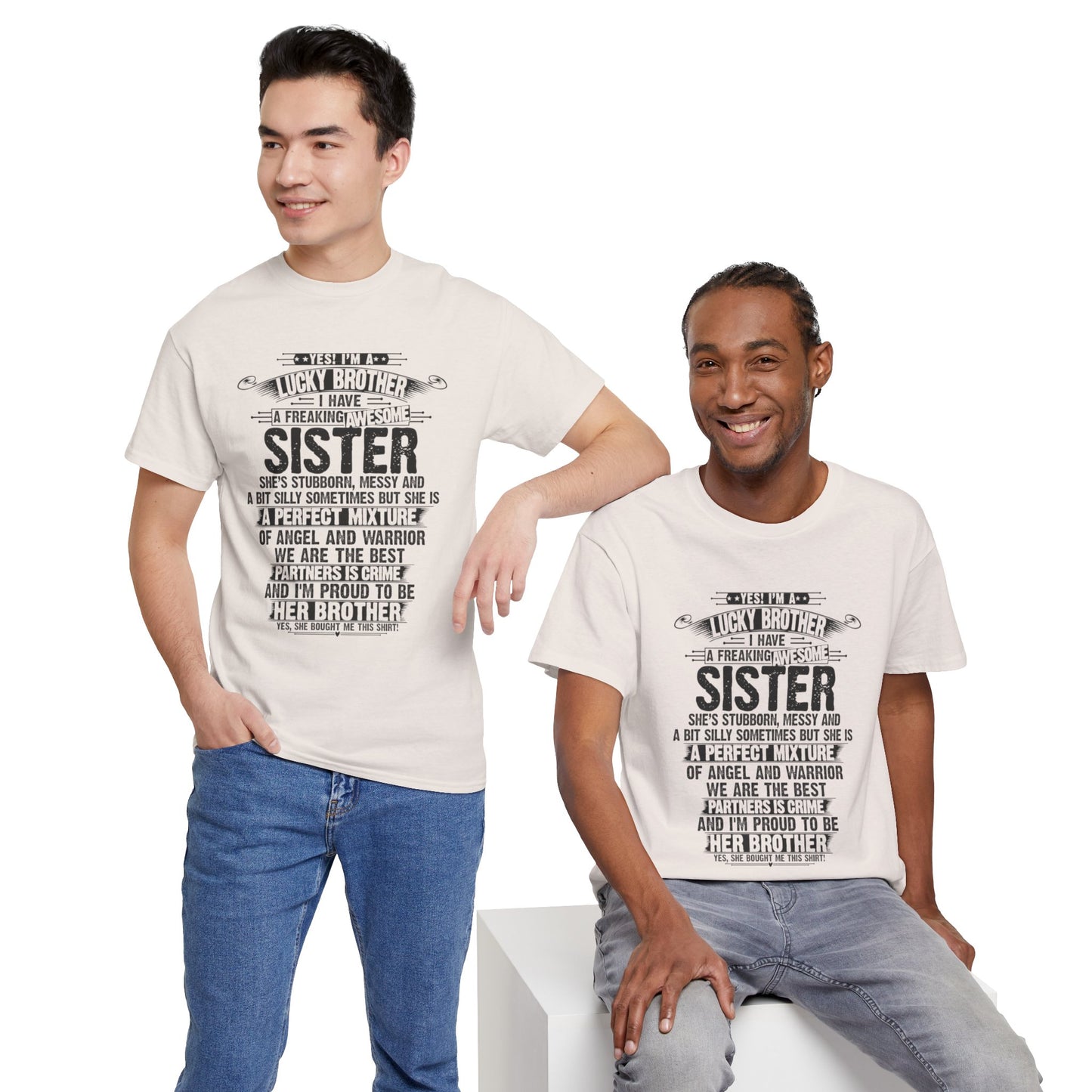 Christmas Funny For Brother From Sister I Am A Lucky Brother