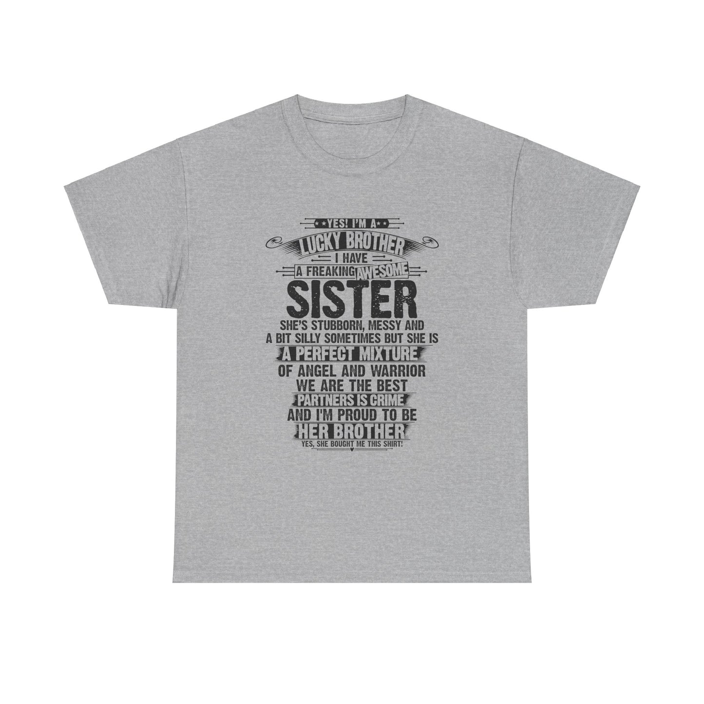 Christmas Funny For Brother From Sister I Am A Lucky Brother