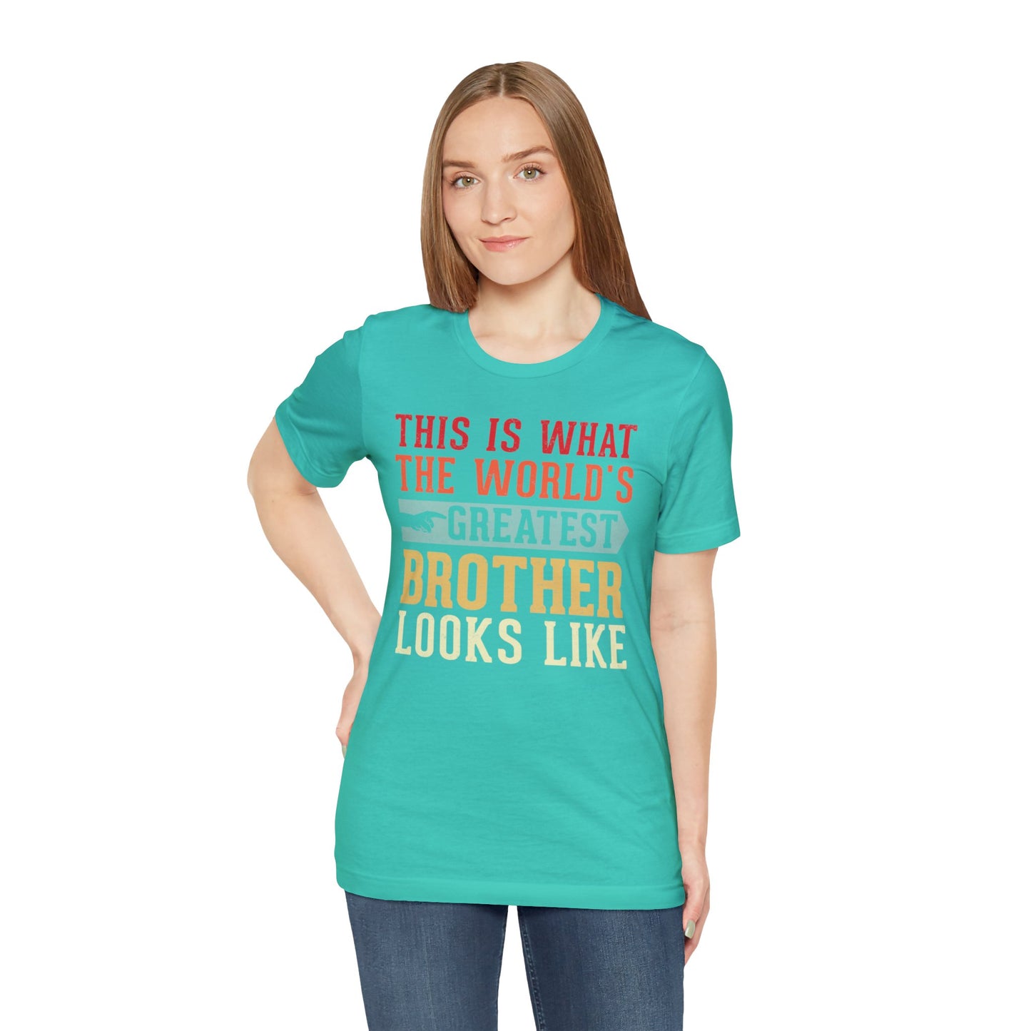 The World's Greatest Brother Looks Like Unisex Jersey Short Sleeve Tee
