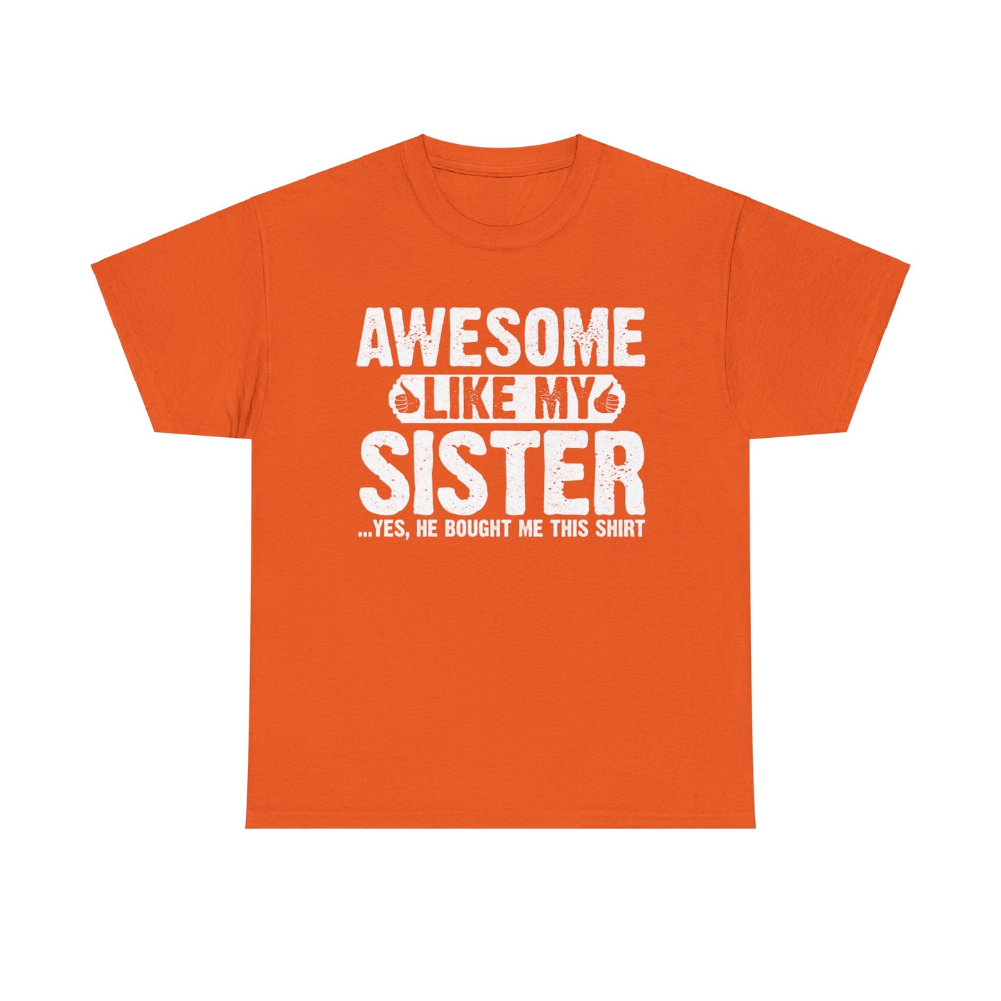 Awesome Like My Sister Funny Brother Gift T-Shirt