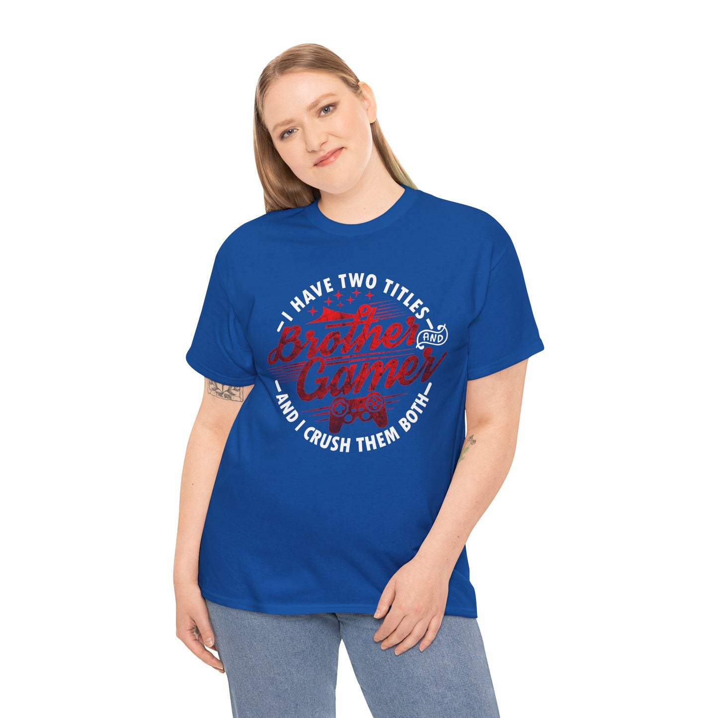Gamer Men's T-Shirt - I Have Two Titles Brother