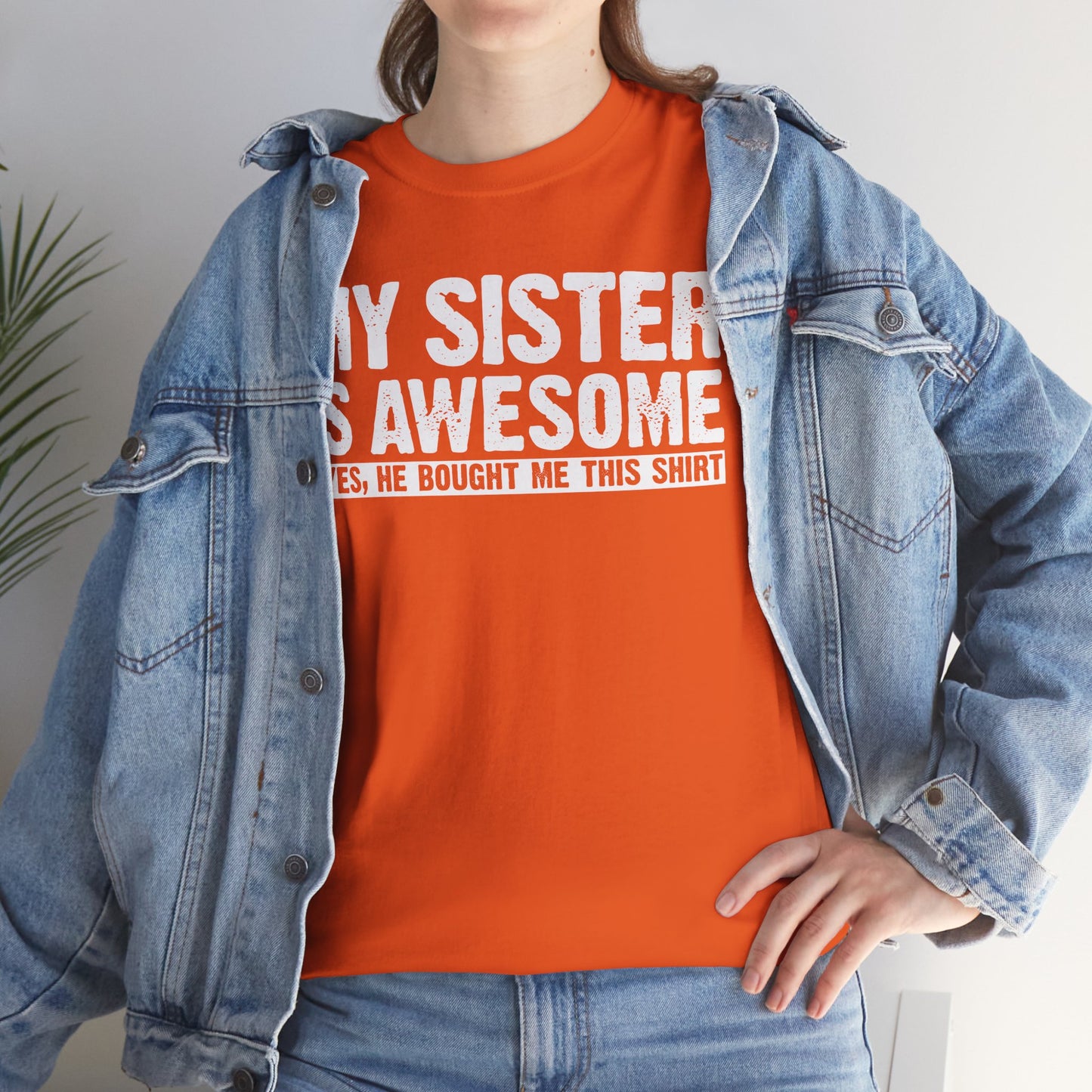My Sister is Awesome Funny Sister Gift T-Shirt