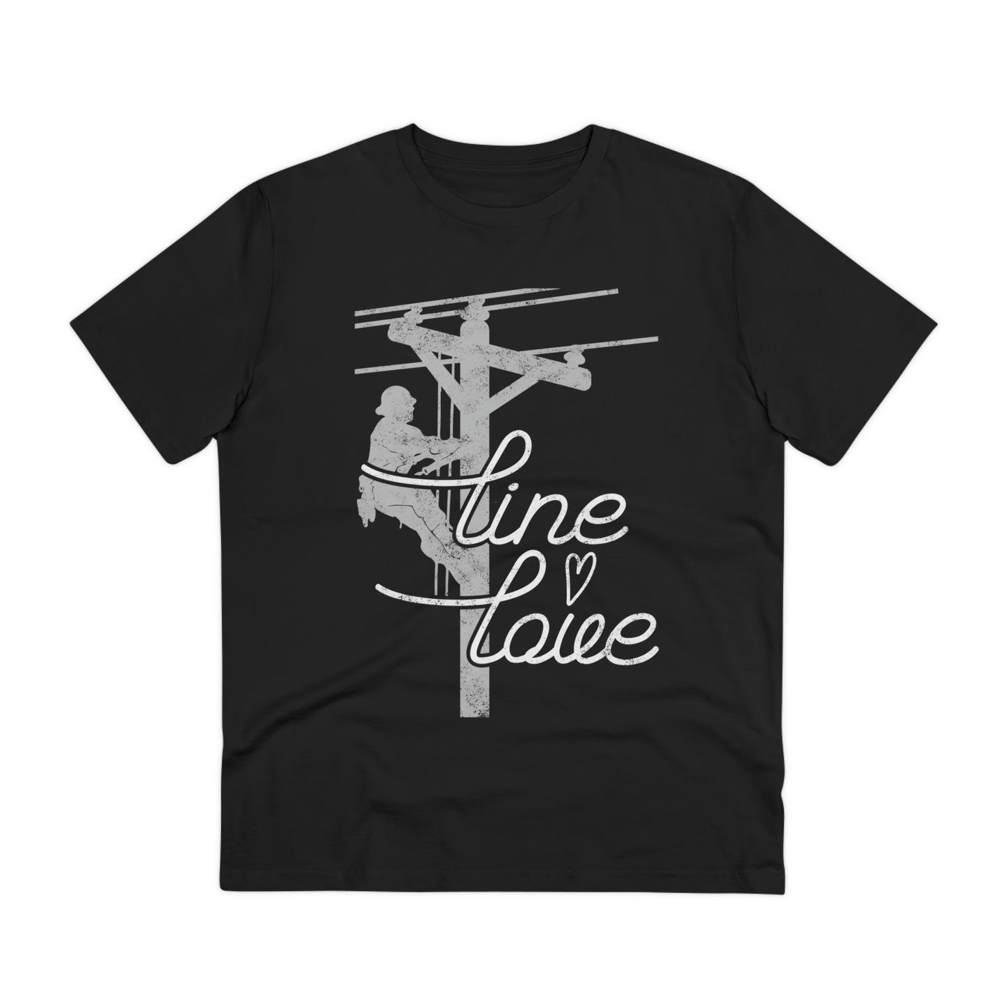 Line Love Electrical Lineman's Wife Organic Creator T-shirt - Unisex