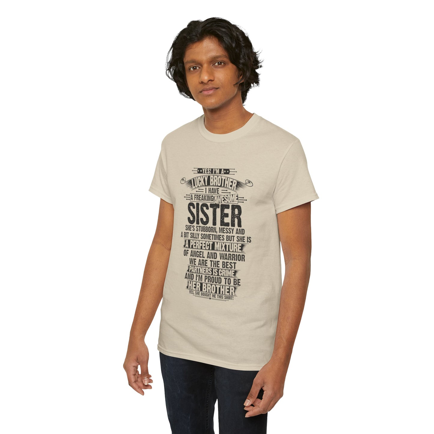 Christmas Funny For Brother From Sister I Am A Lucky Brother