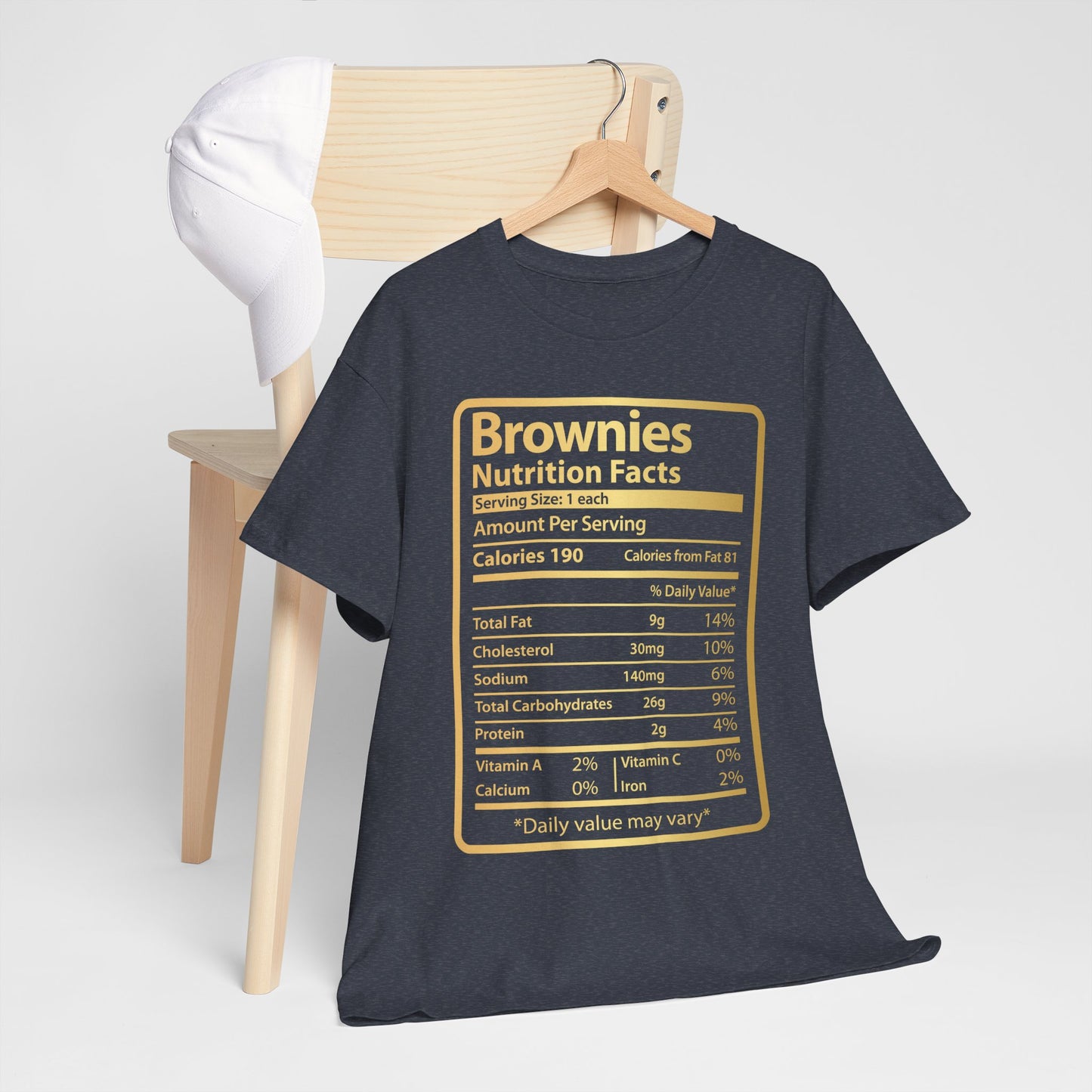 Brownies Funny Nutrition Facts Thanksgiving Men's Tee