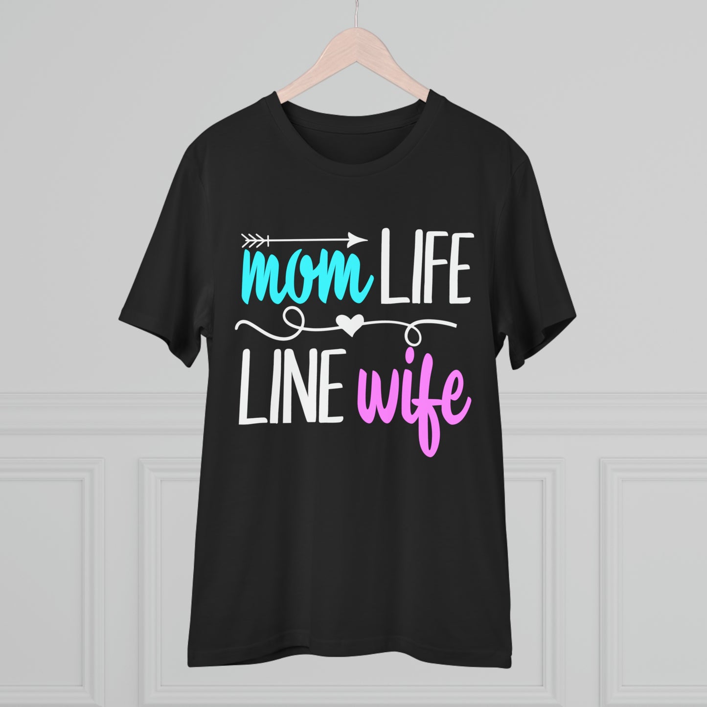 Lineman Mom Life Line Wife Organic Creator T-shirt - Unisex
