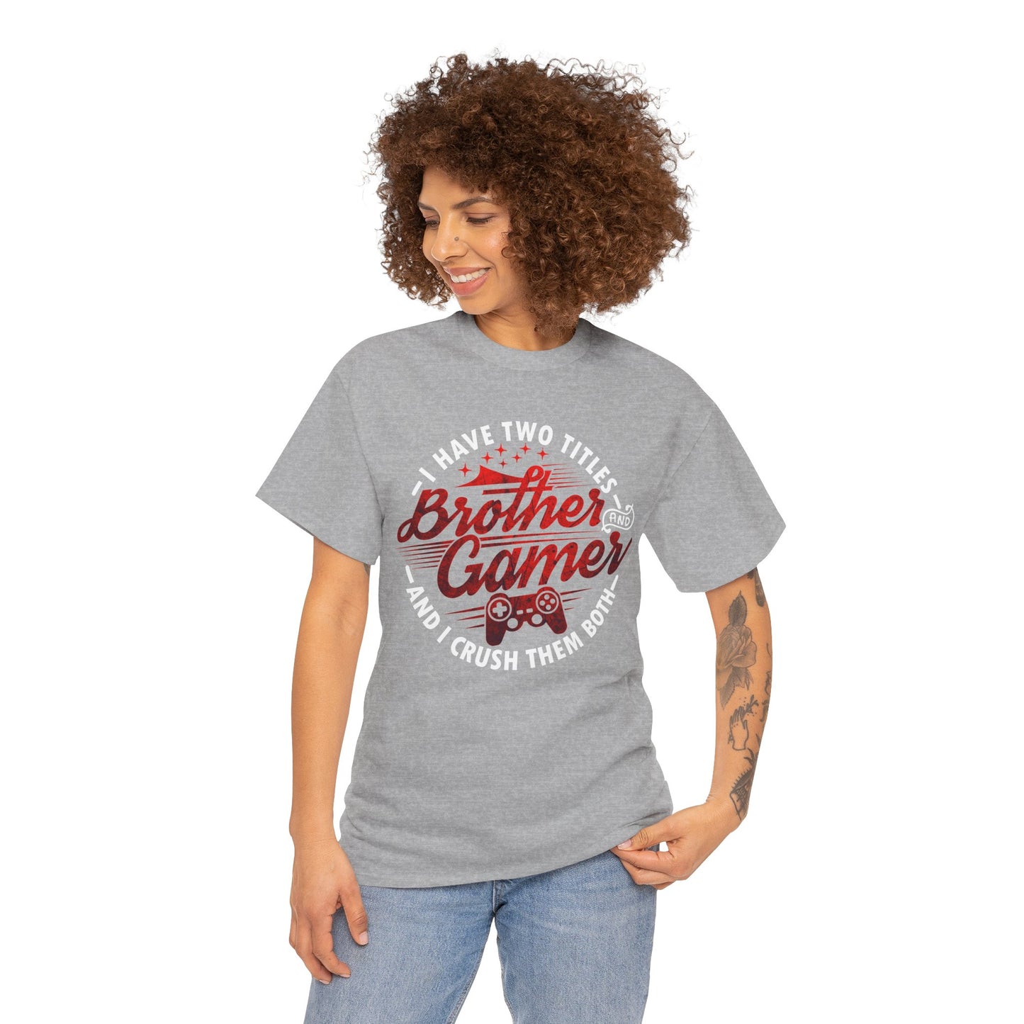 Gamer Men's T-Shirt - I Have Two Titles Brother