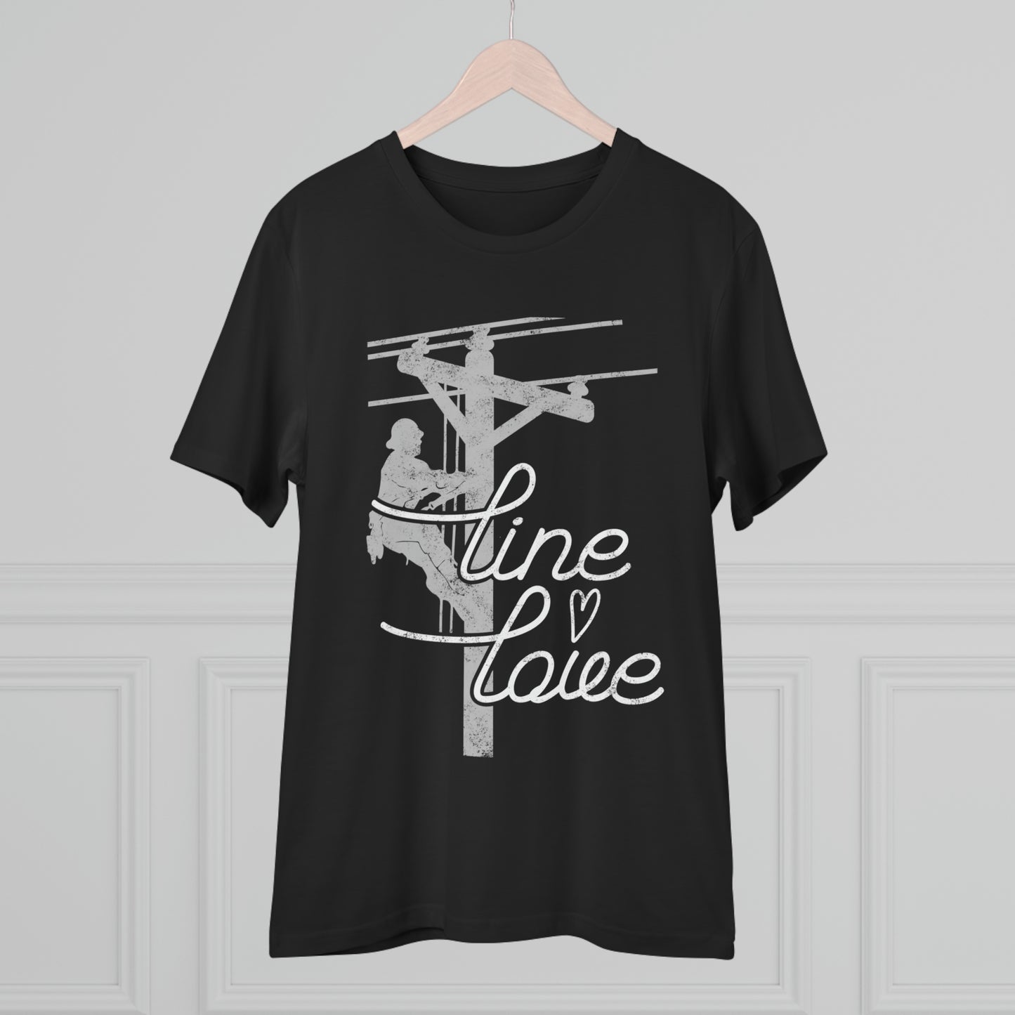 Line Love Electrical Lineman's Wife Organic Creator T-shirt - Unisex