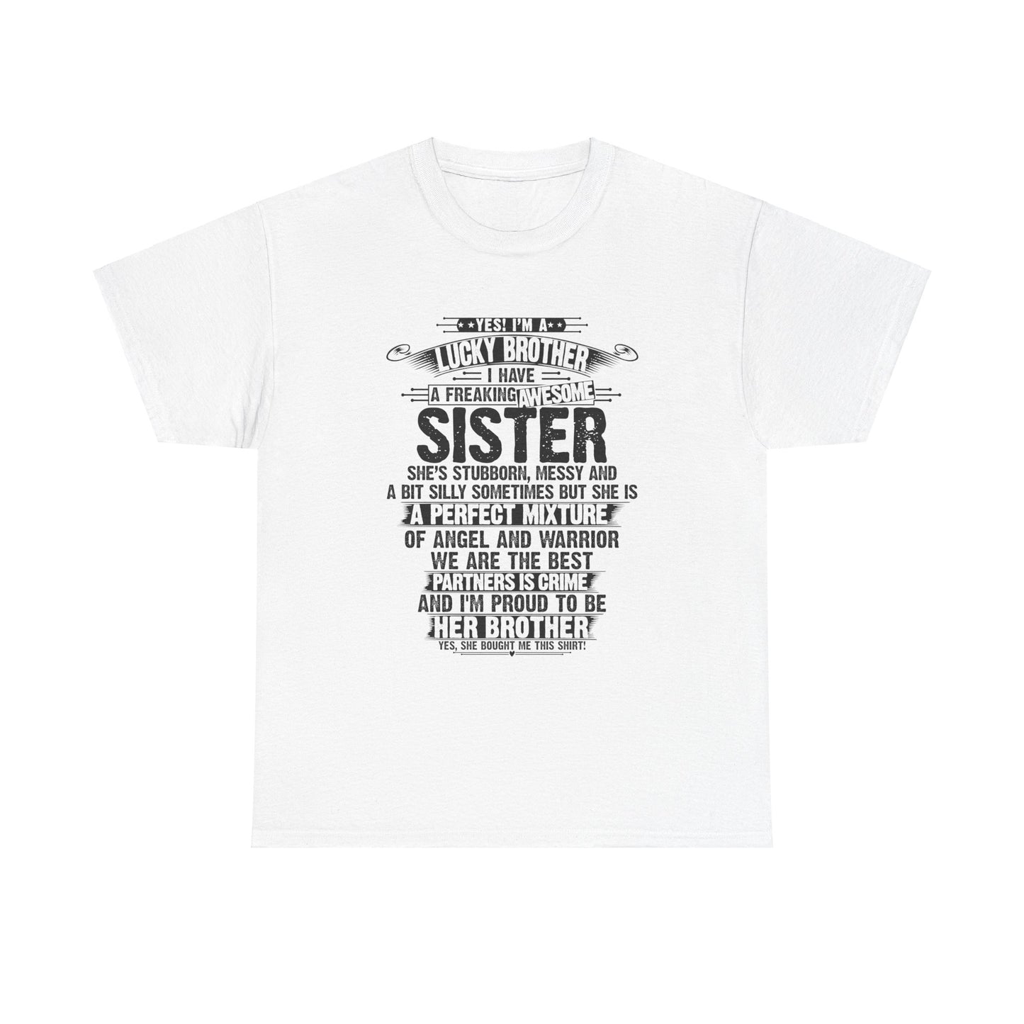 Christmas Funny For Brother From Sister I Am A Lucky Brother