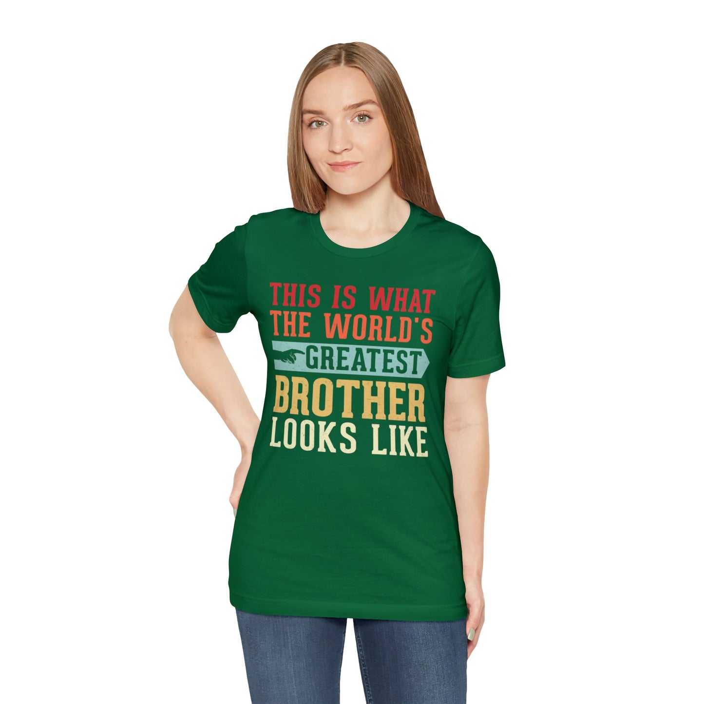 The World's Greatest Brother Looks Like Unisex Jersey Short Sleeve Tee