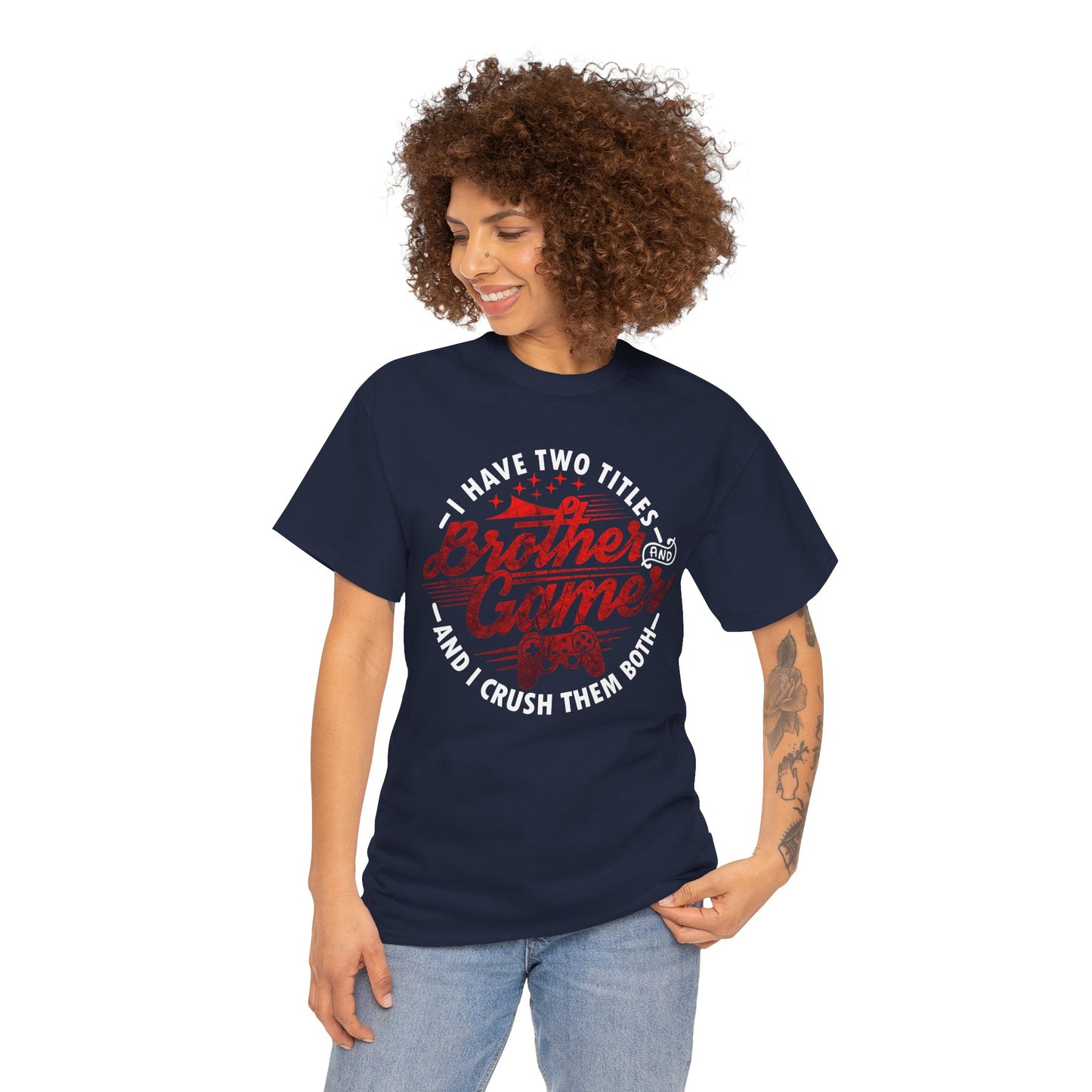 Gamer Men's T-Shirt - I Have Two Titles Brother